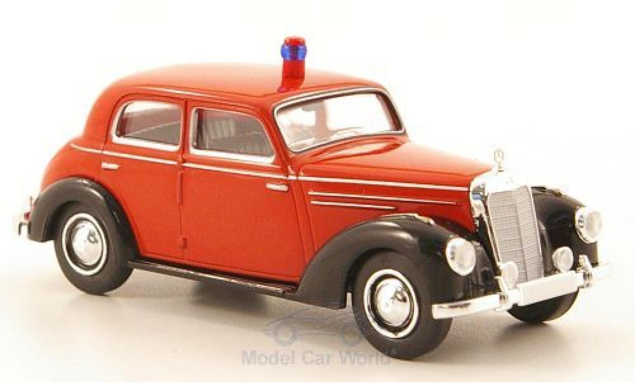 Mercedes 220 1/87 Brekina (W187) Feuerwehr modellino in miniatura