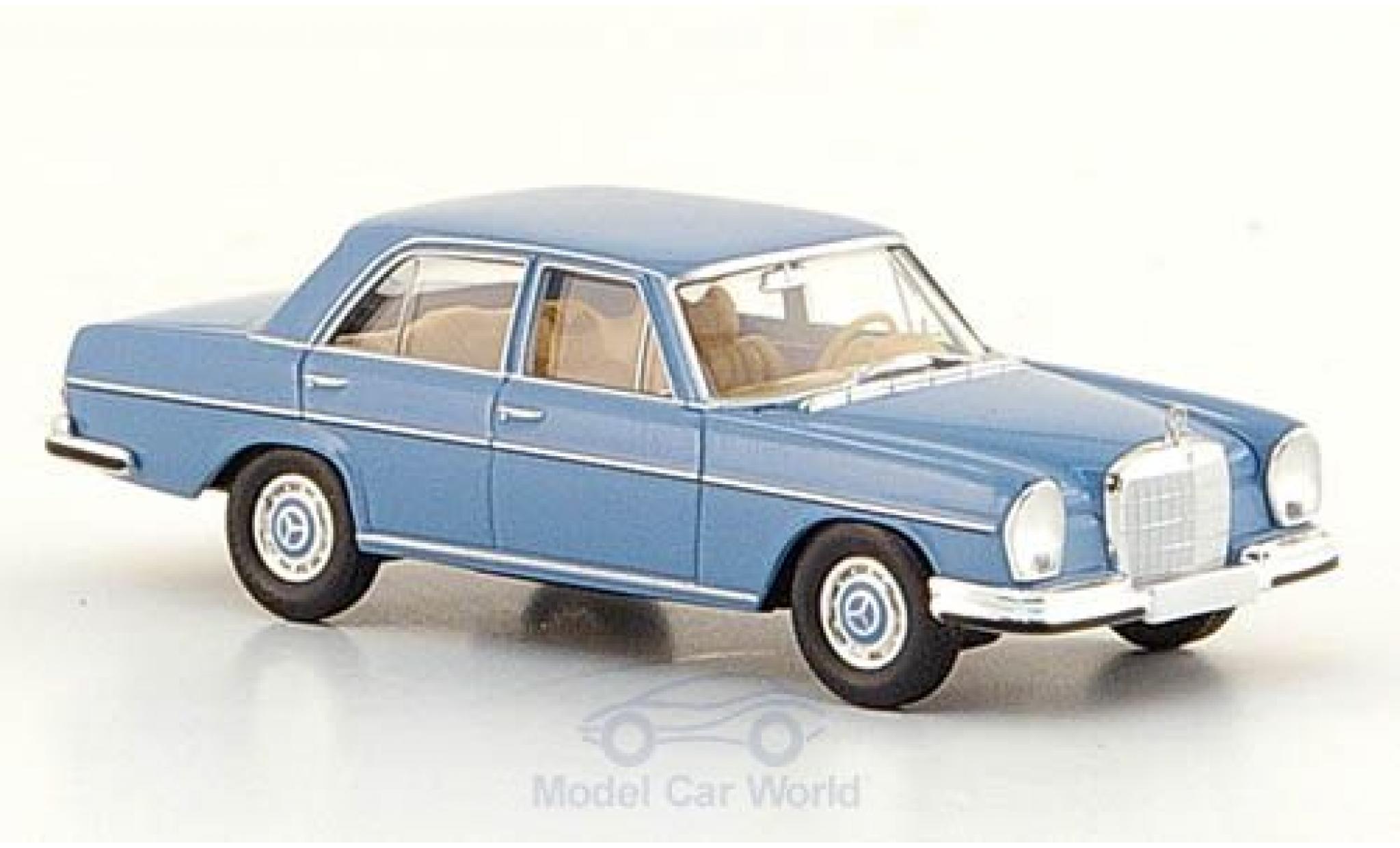 Mercedes 280 SE 1/87 Brekina SE (W108) blu 1965 modellino in miniatura