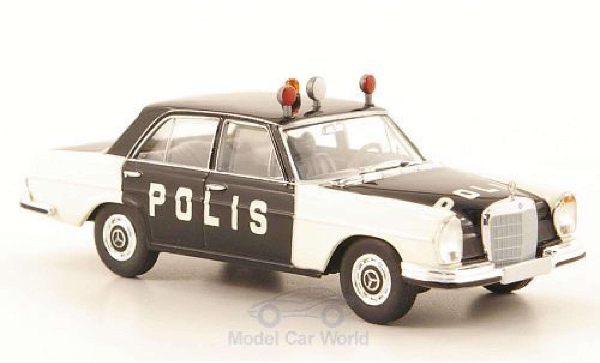 Mercedes 280 SE 1/87 Brekina SE (W108) Polis Polizei (S) modellino in miniatura