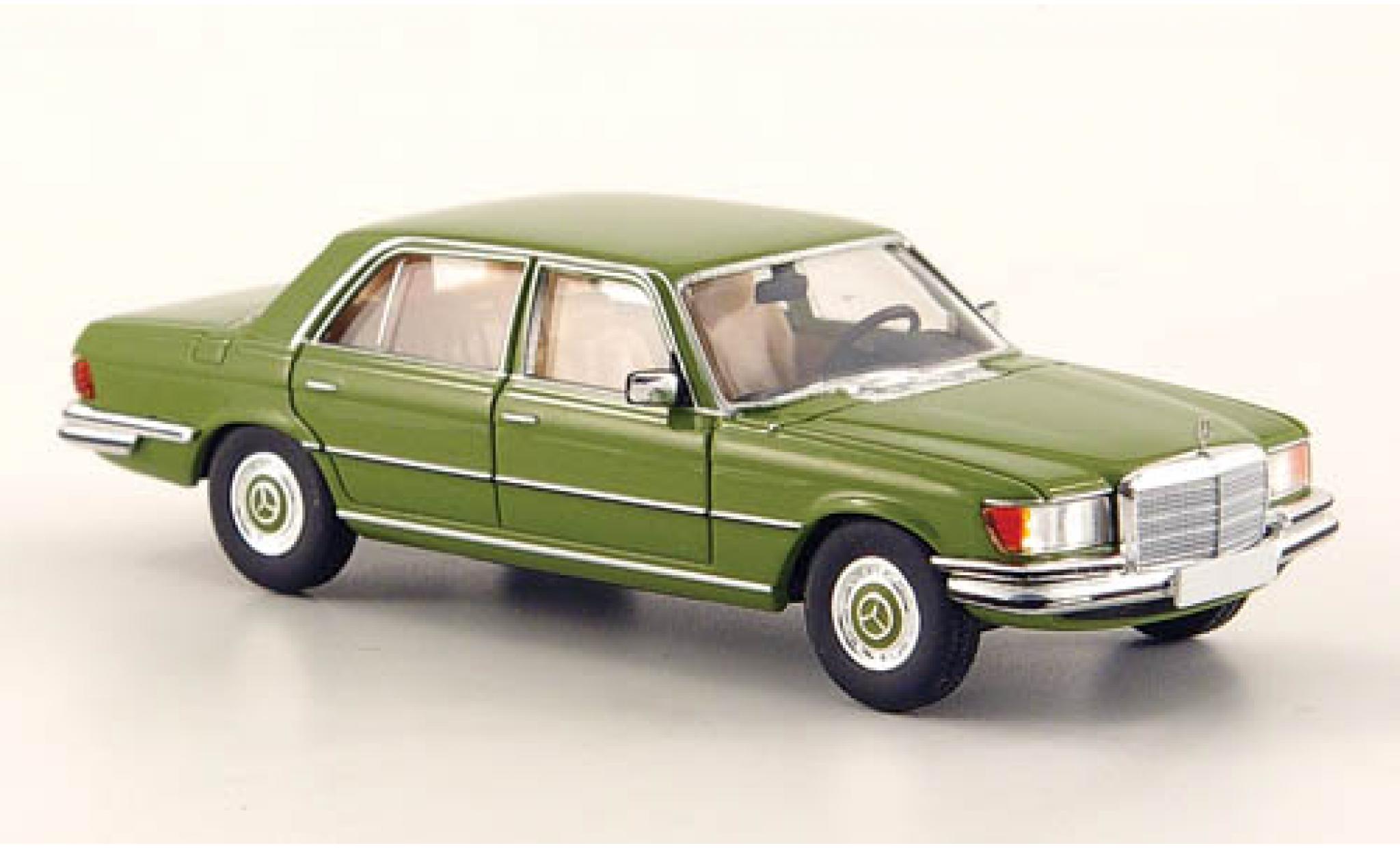 Mercedes 450 1/87 Brekina SEL (W116) verde modellino in miniatura