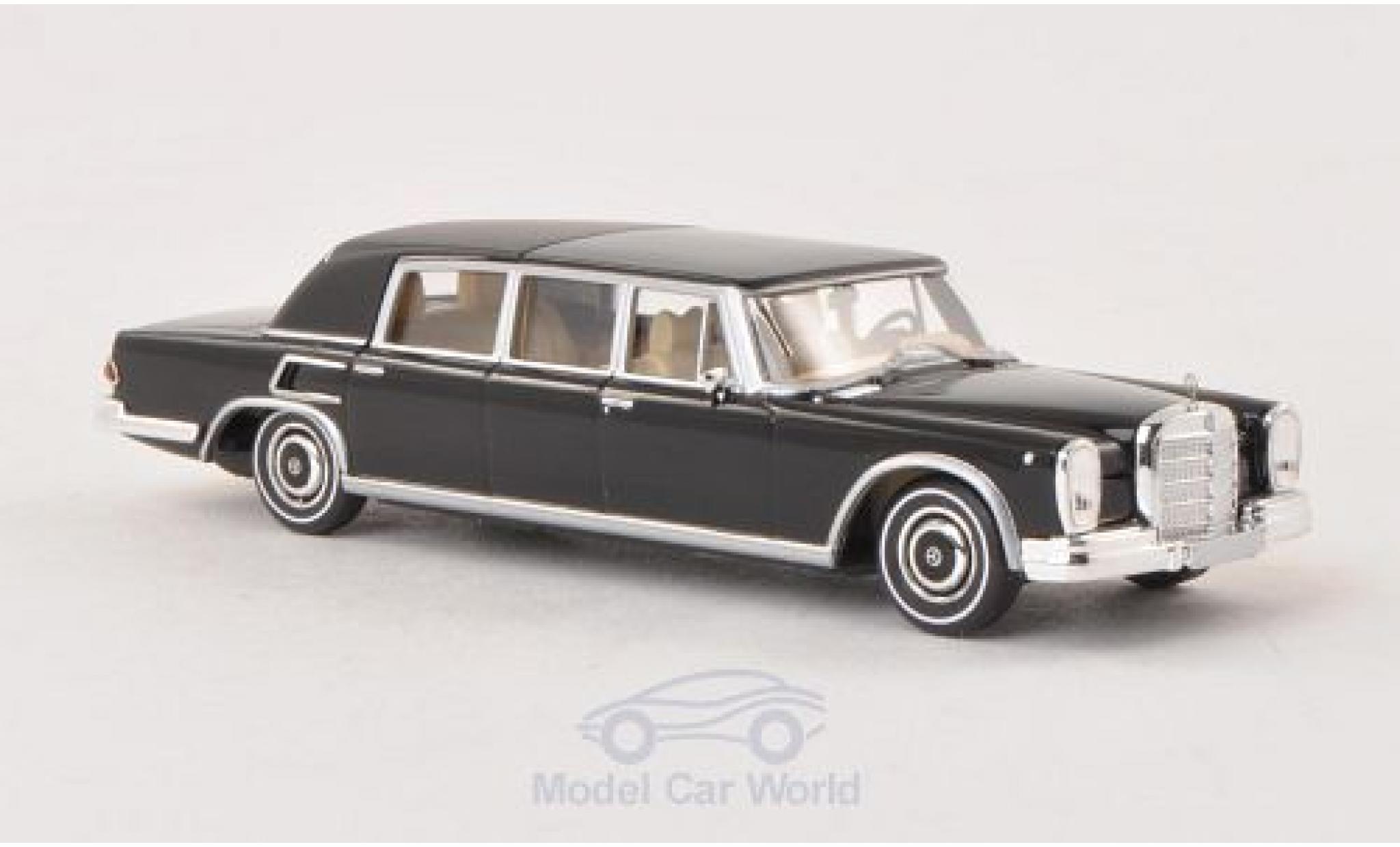 Mercedes 600 1/87 Brekina Landaulet nero Verdeck geschlossen modellino in miniatura