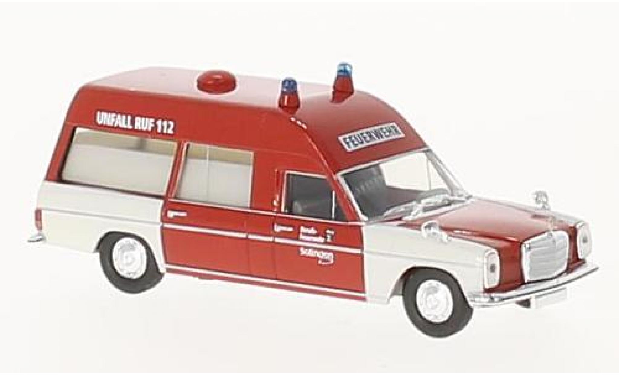 Mercedes /8 1/87 Brekina KTW Feuerwehr Solingen modellino in miniatura