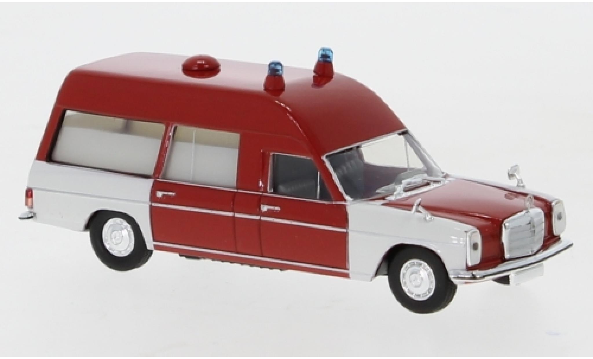 Mercedes /8 1/87 Brekina KTW rosso/bianco 1970 modellino in miniatura