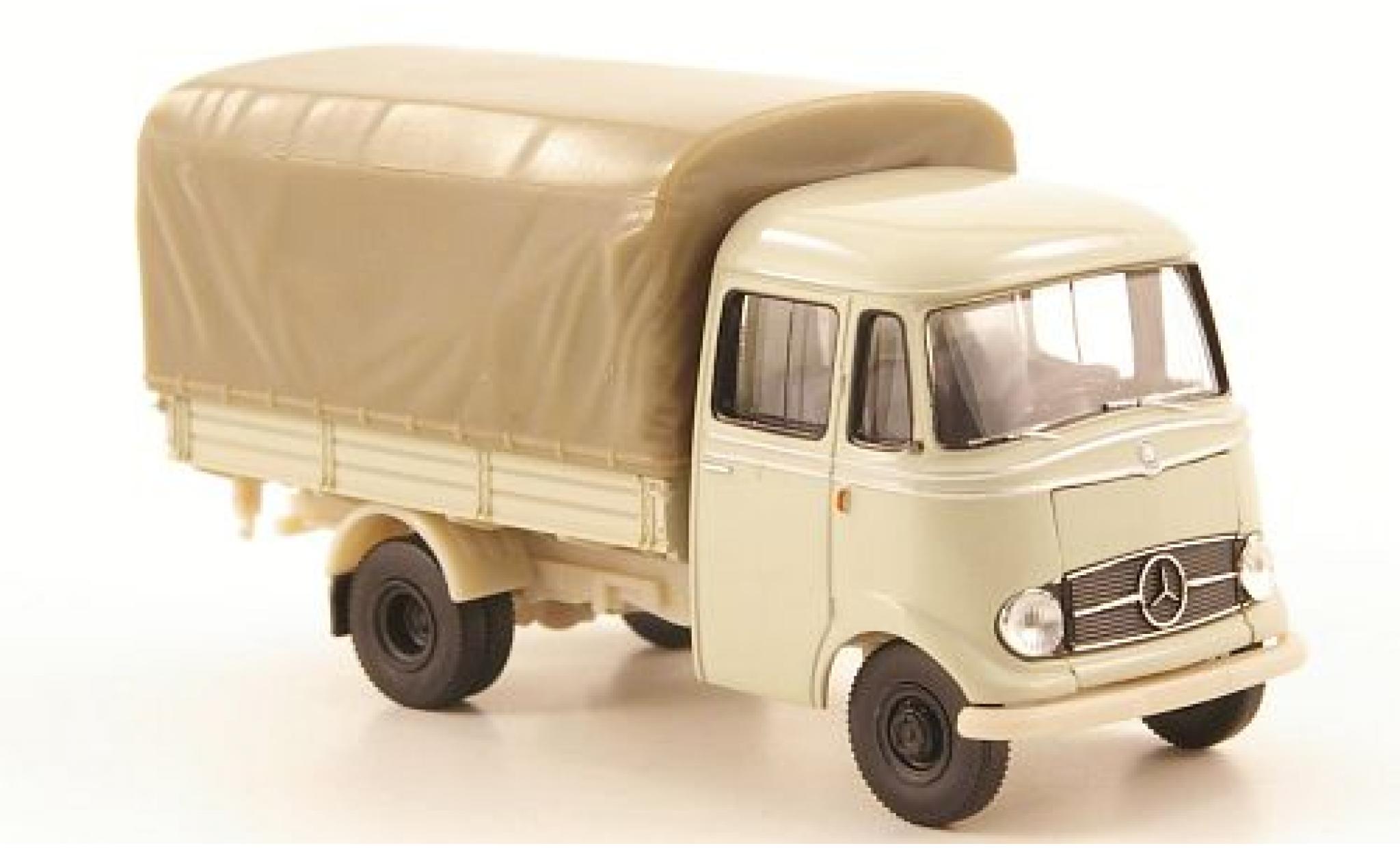 Mercedes L319 1/87 Brekina Pritsche bianco modellino in miniatura