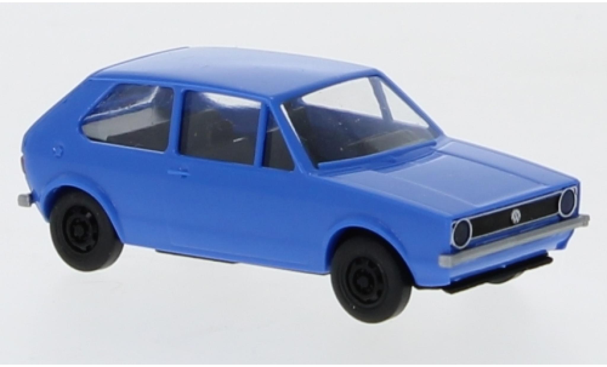 Volkswagen Golf 1/87 Brekina I blu 1974 modellino in miniatura