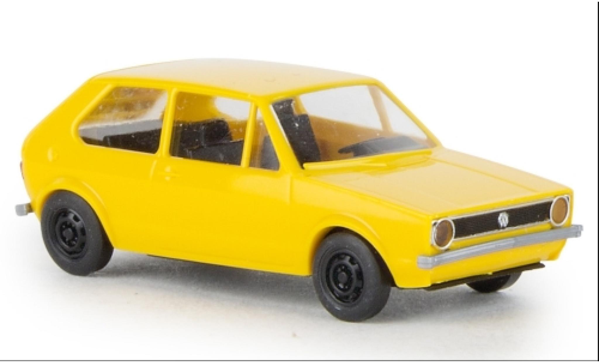 Volkswagen Golf 1/87 Brekina I giallo 1974 modellino in miniatura