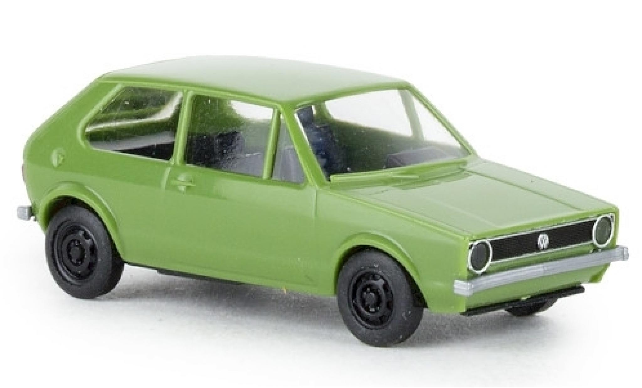 Volkswagen Golf 1/87 Brekina I verde 1974 modellino in miniatura