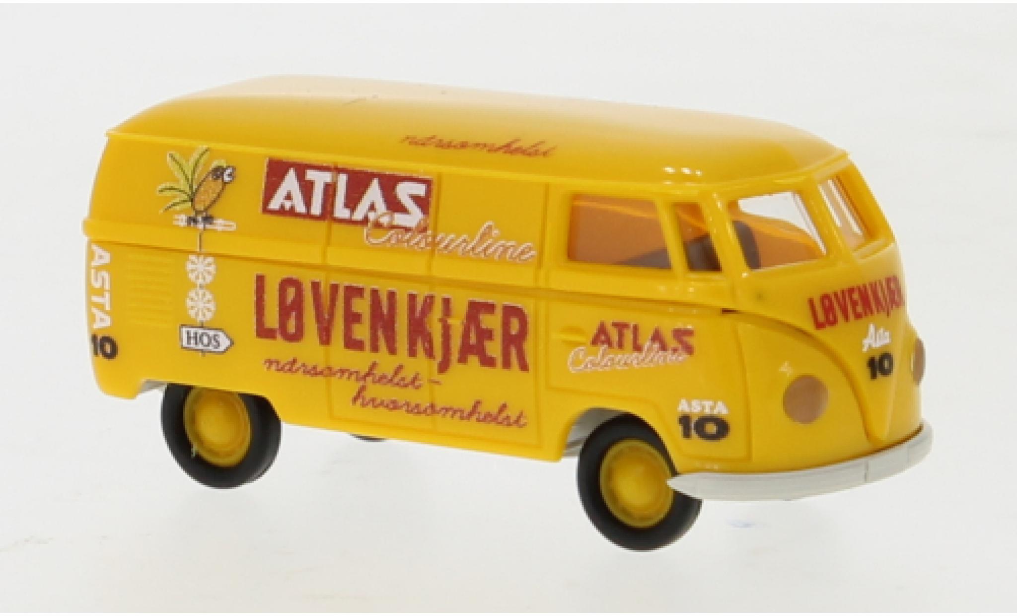 Volkswagen T1 1/87 Brekina a Kasten Atlas Lovenkjaer 1950 modellino in miniatura