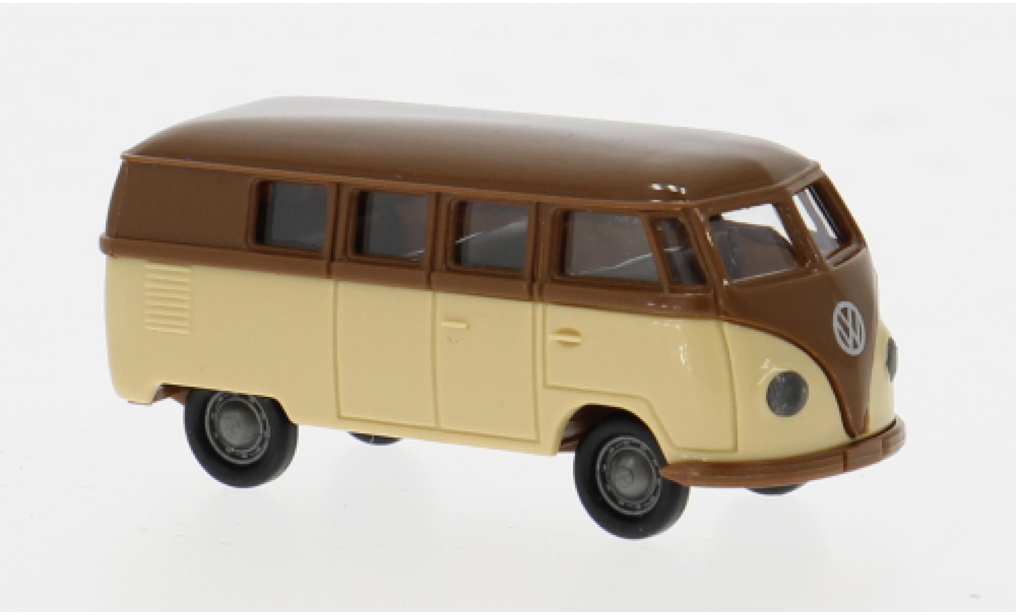 Volkswagen T1 1/87 Brekina a Kombi braun/beige 1950 1:87 modellino in miniatura