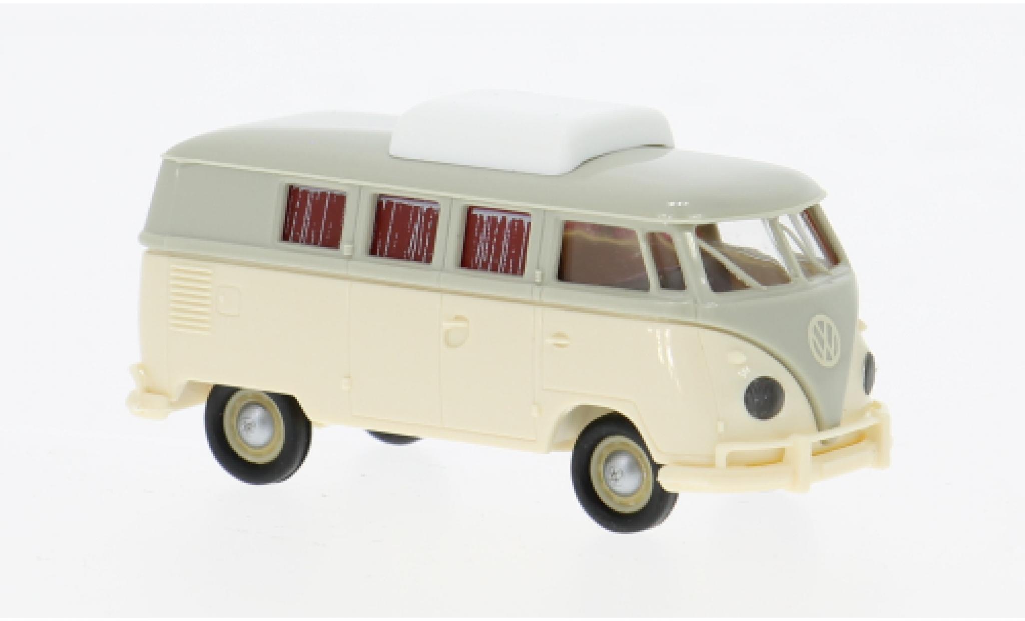 Volkswagen T1 1/87 Brekina b Camper grau/beige 1960 1:87 modellino in miniatura