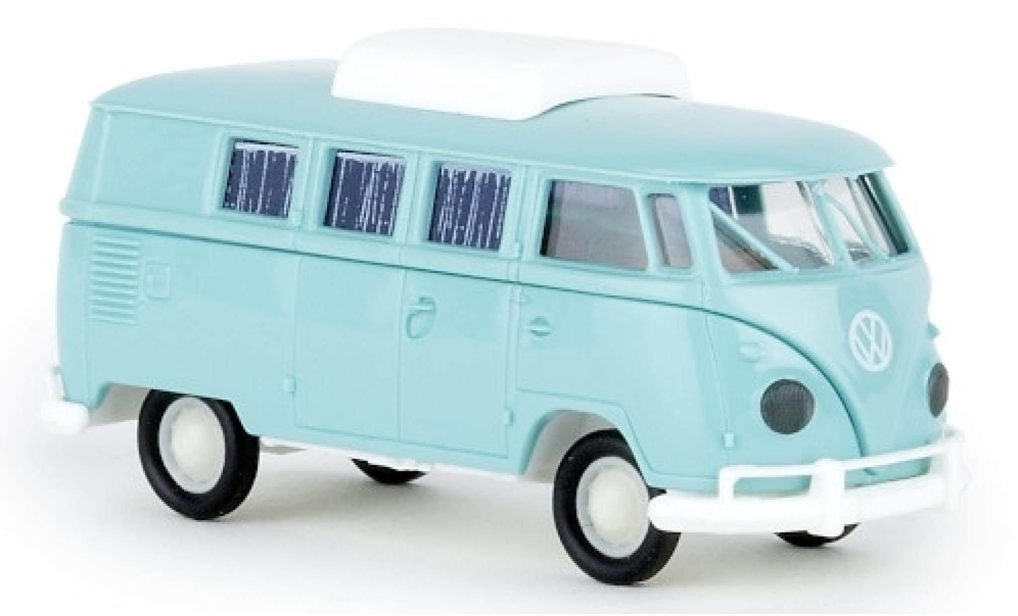 Volkswagen T1 1/87 Brekina b Camper türkis 1960 avec toit extensible modellino in miniatura
