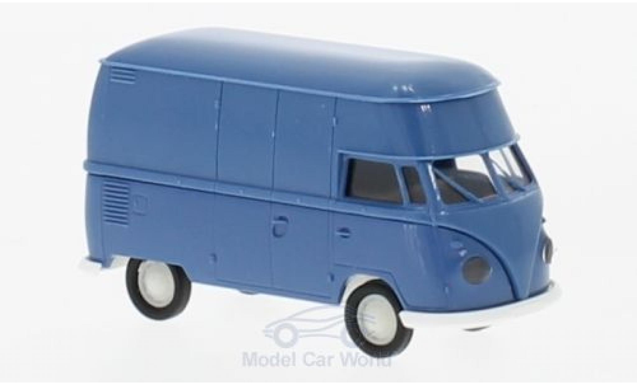 Volkswagen T1 B 1/87 Brekina b Hochdach-Kasten blu modellino in miniatura