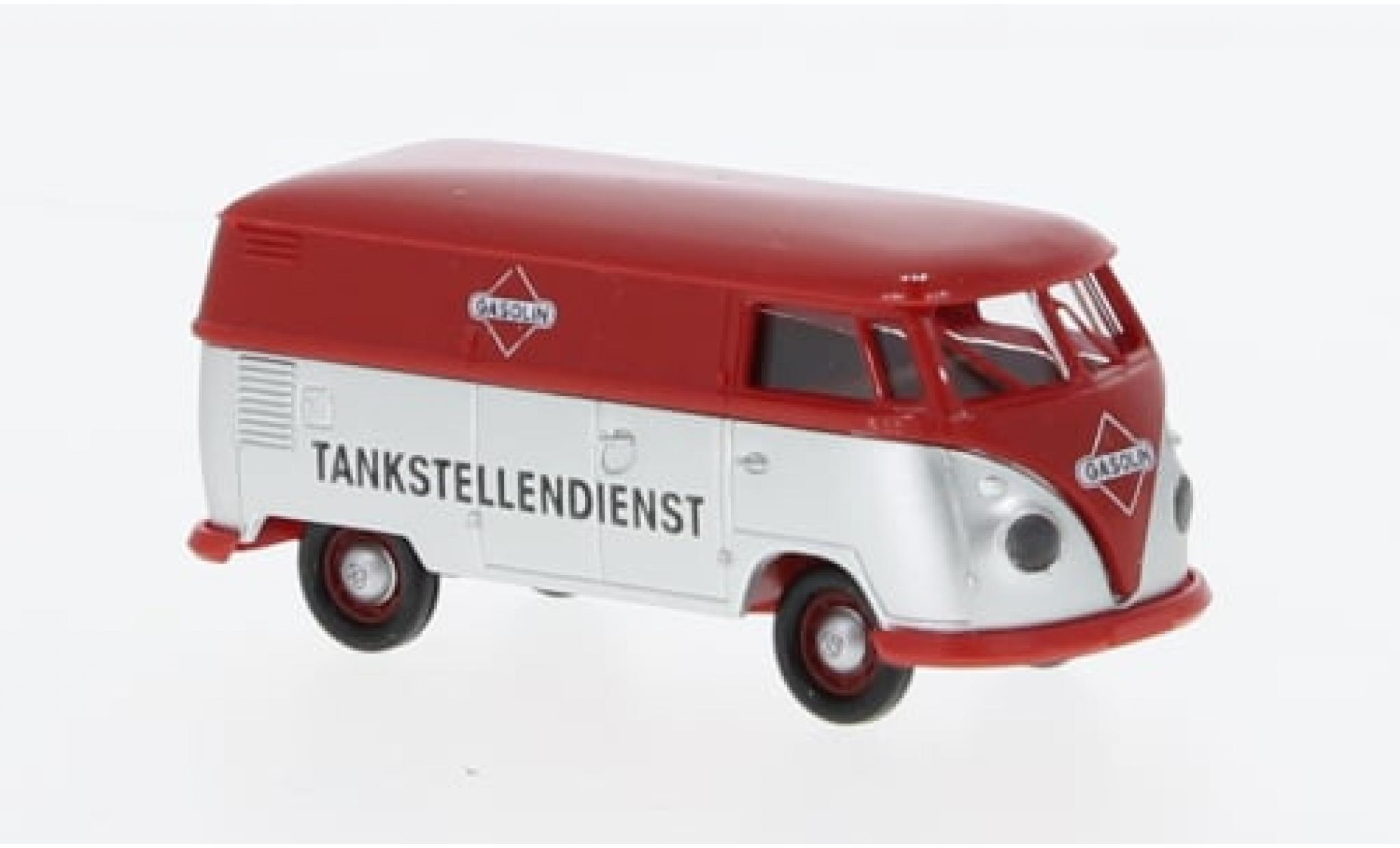 Volkswagen T1 1/87 Brekina b Kasten Gasolin Tankstellendienst 1960 1:87 modellino in miniatura