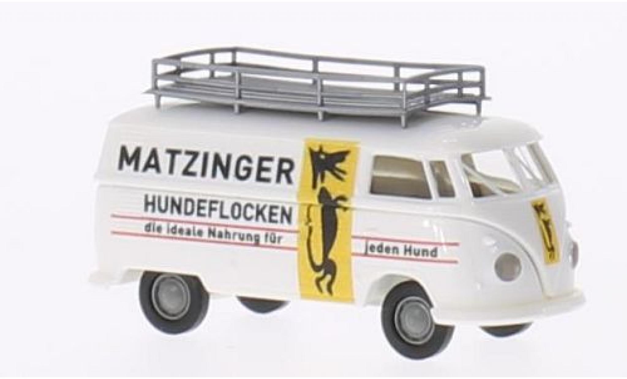 Volkswagen T1 1/87 Brekina b Kasten Matzinger Hundeflocken modellino in miniatura