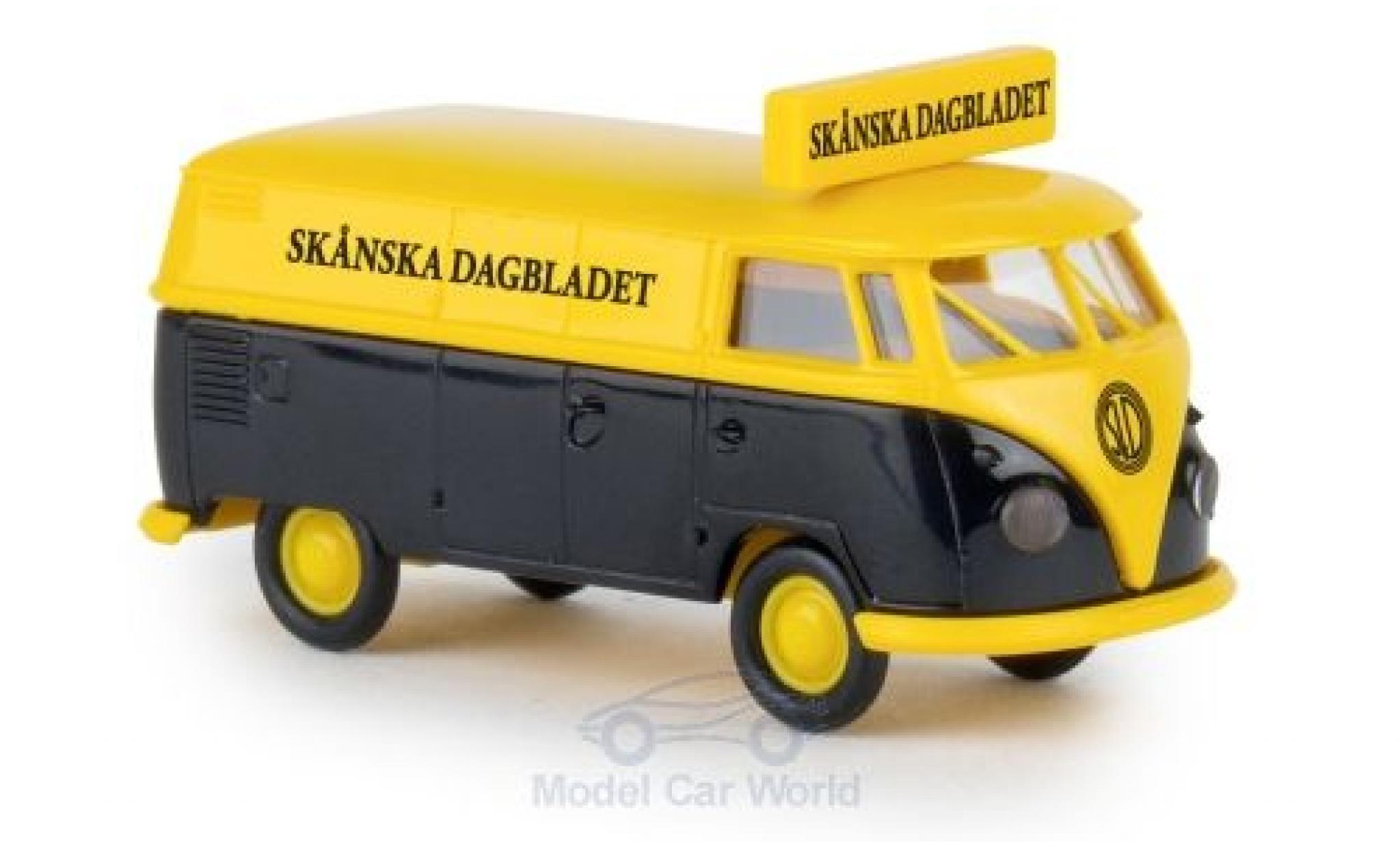 Volkswagen T1 B 1/87 Brekina b Kasten Skanska Dagbladet modellino in miniatura