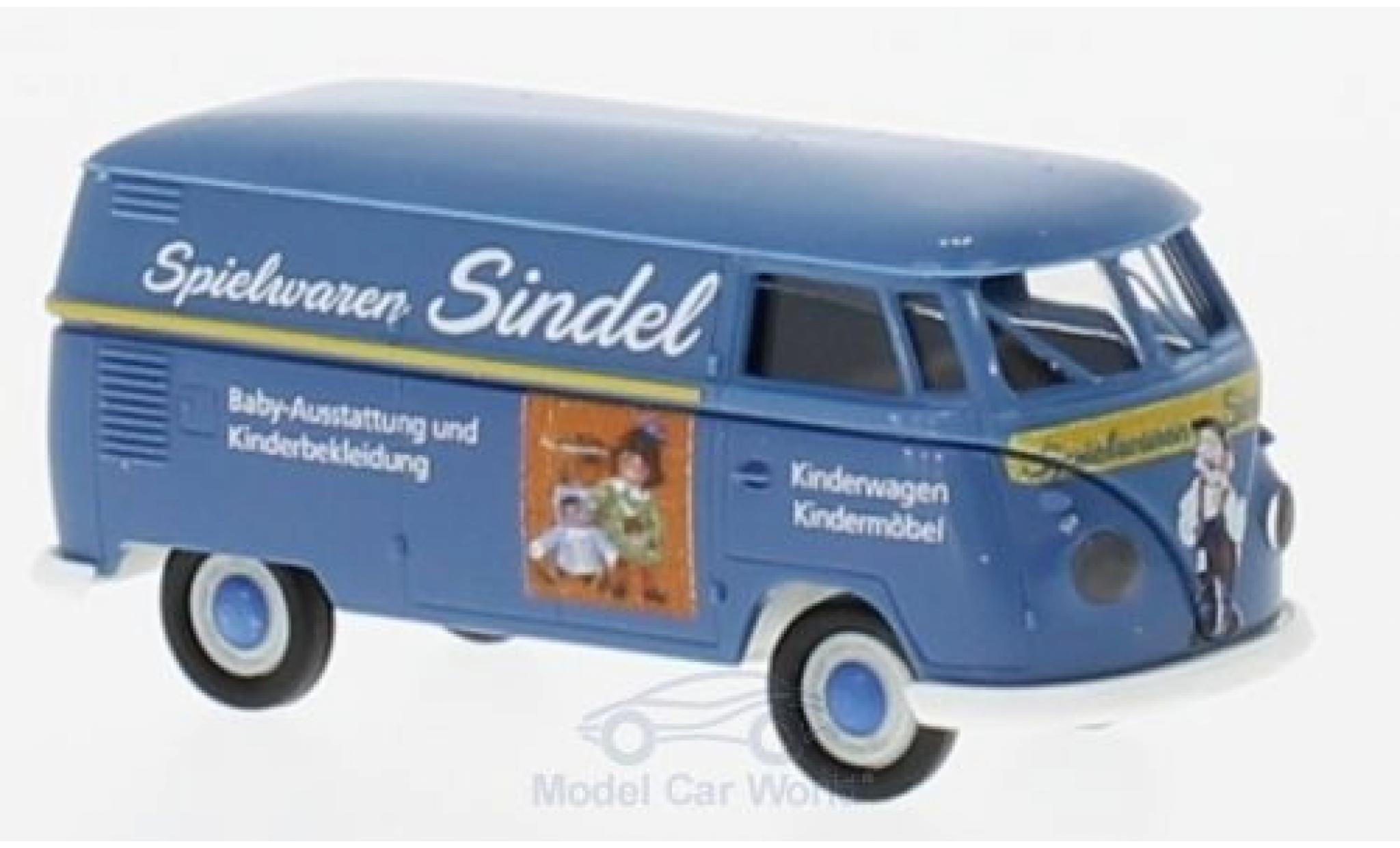 Volkswagen T1 B 1/87 Brekina b Kasten Spielwaren Sindel modellino in miniatura