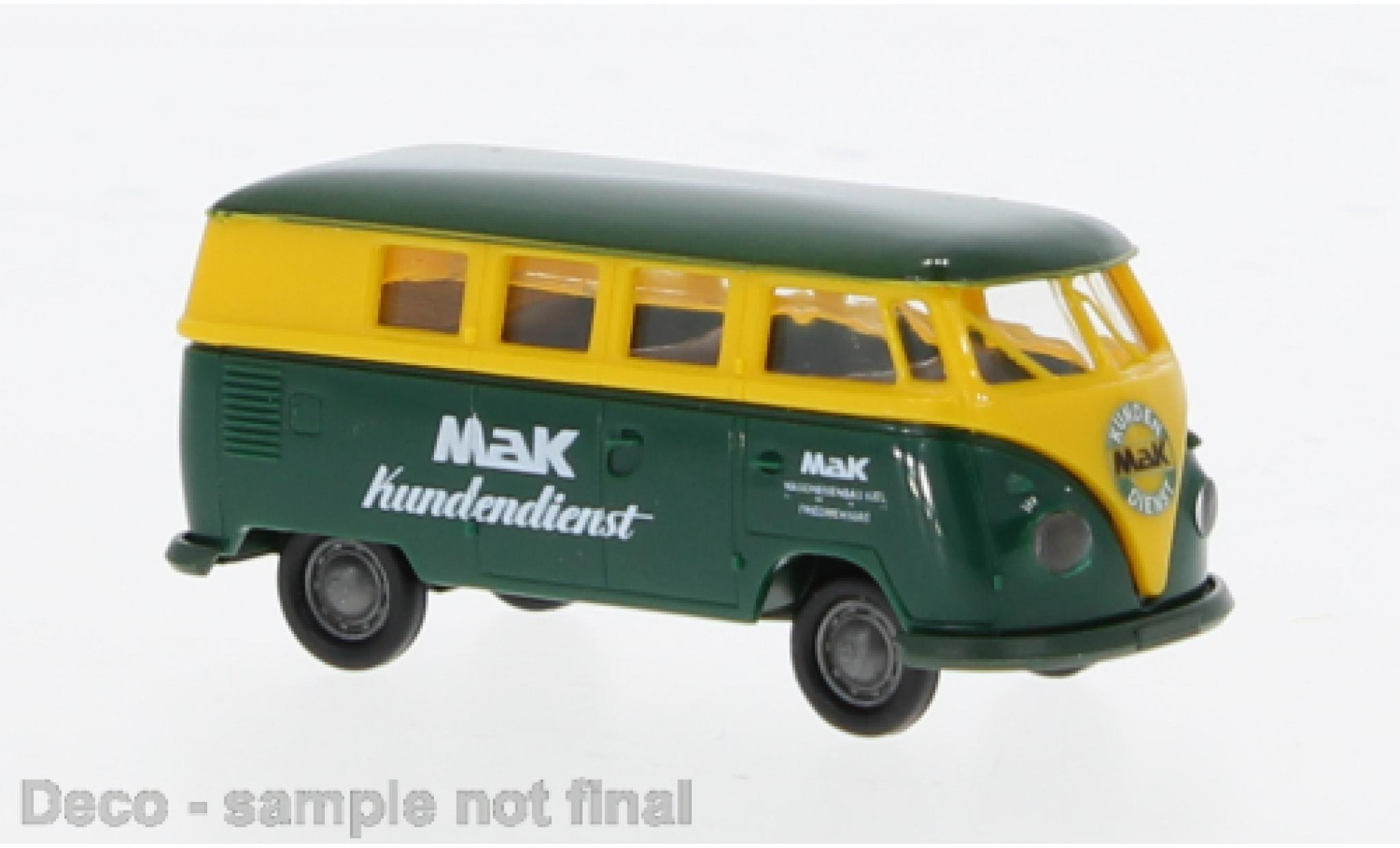 Volkswagen T1 1/87 Brekina b Kombi MaK Kundendienst 1960 1:87 modellino in miniatura