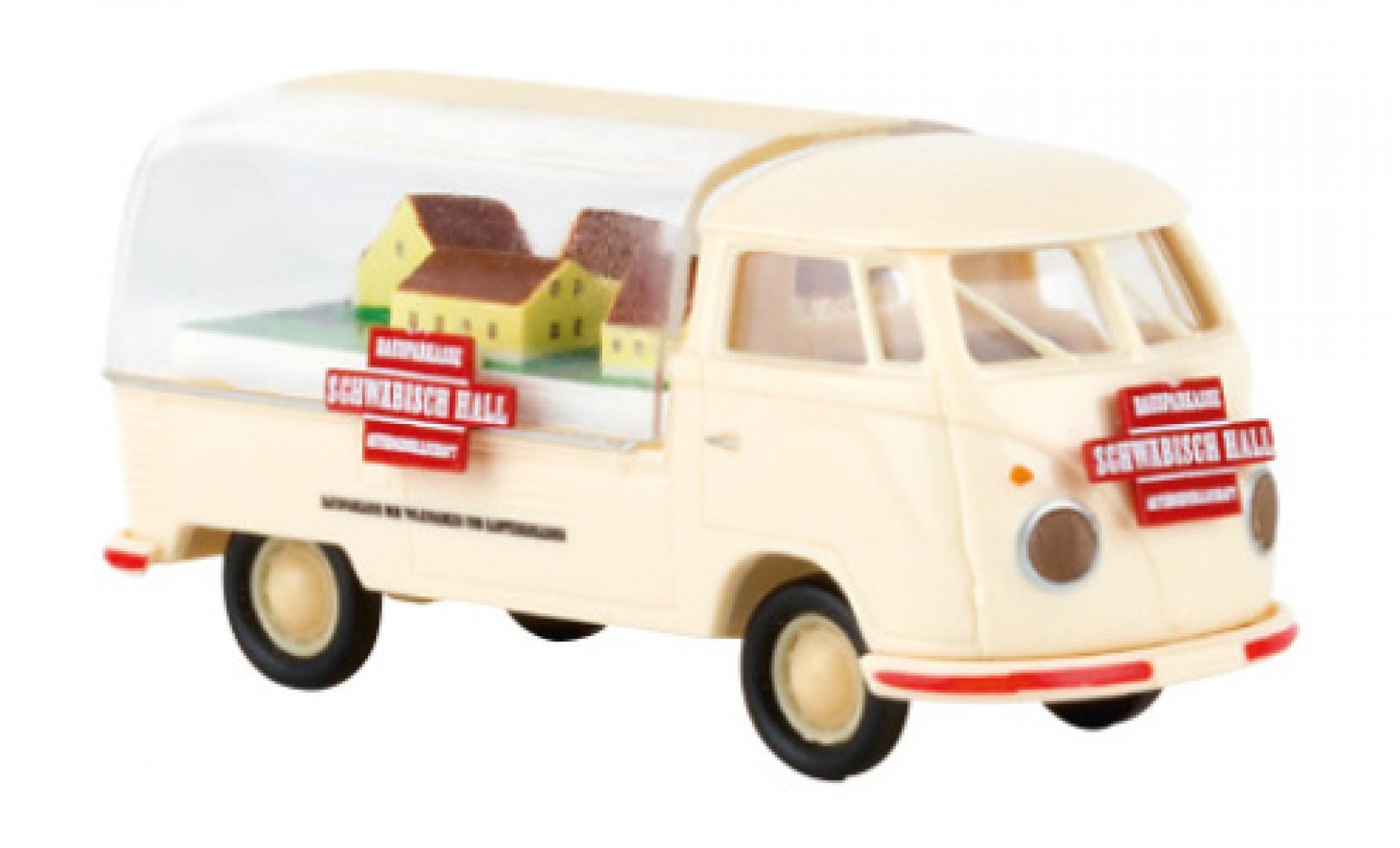 Volkswagen T1 1/87 Brekina b Präsentationswagen Schwäbisch Hall 1960 modellino in miniatura