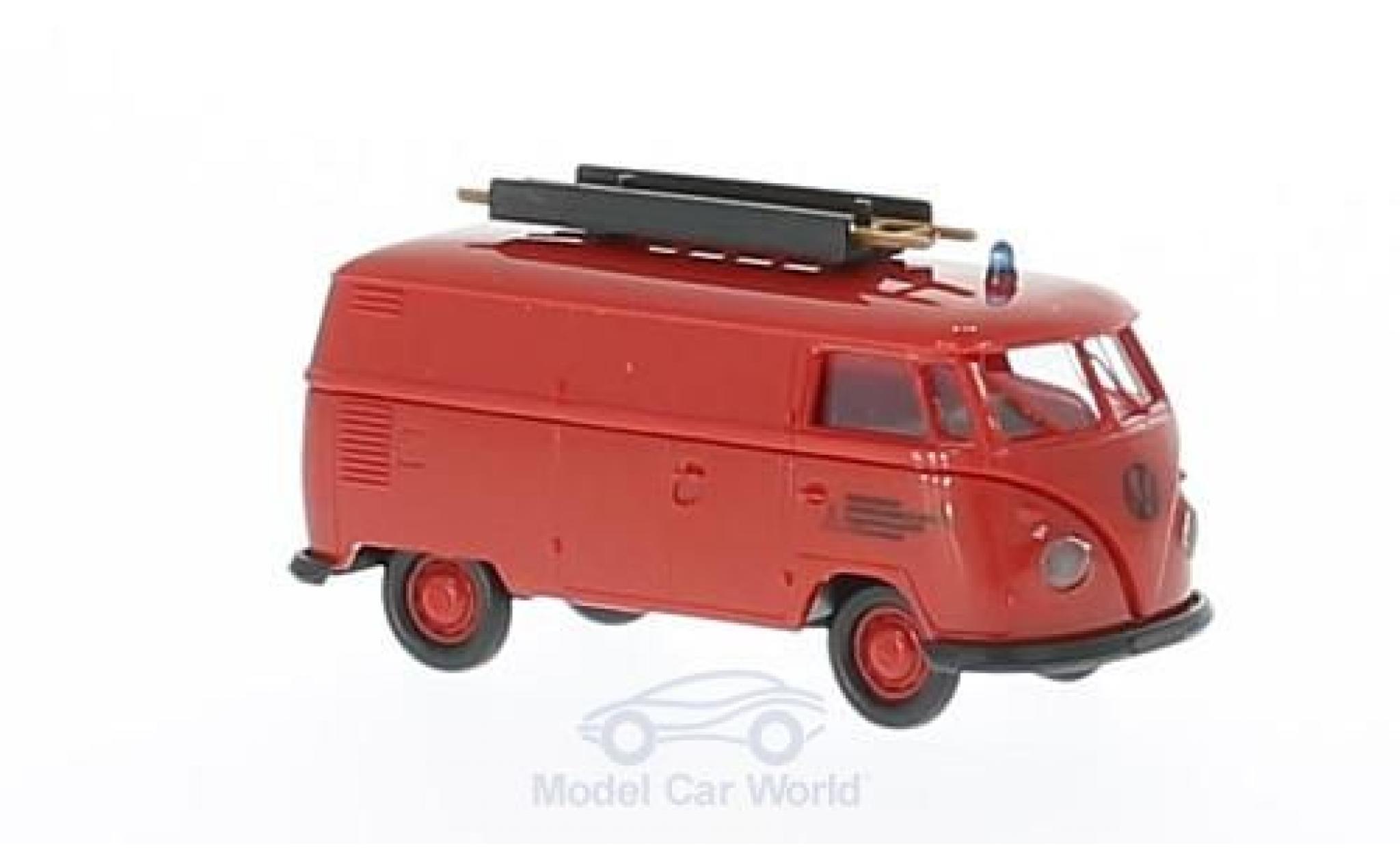 Volkswagen T1 1/87 Brekina b Werkfeuerwehr Fahr Kasten modellino in miniatura
