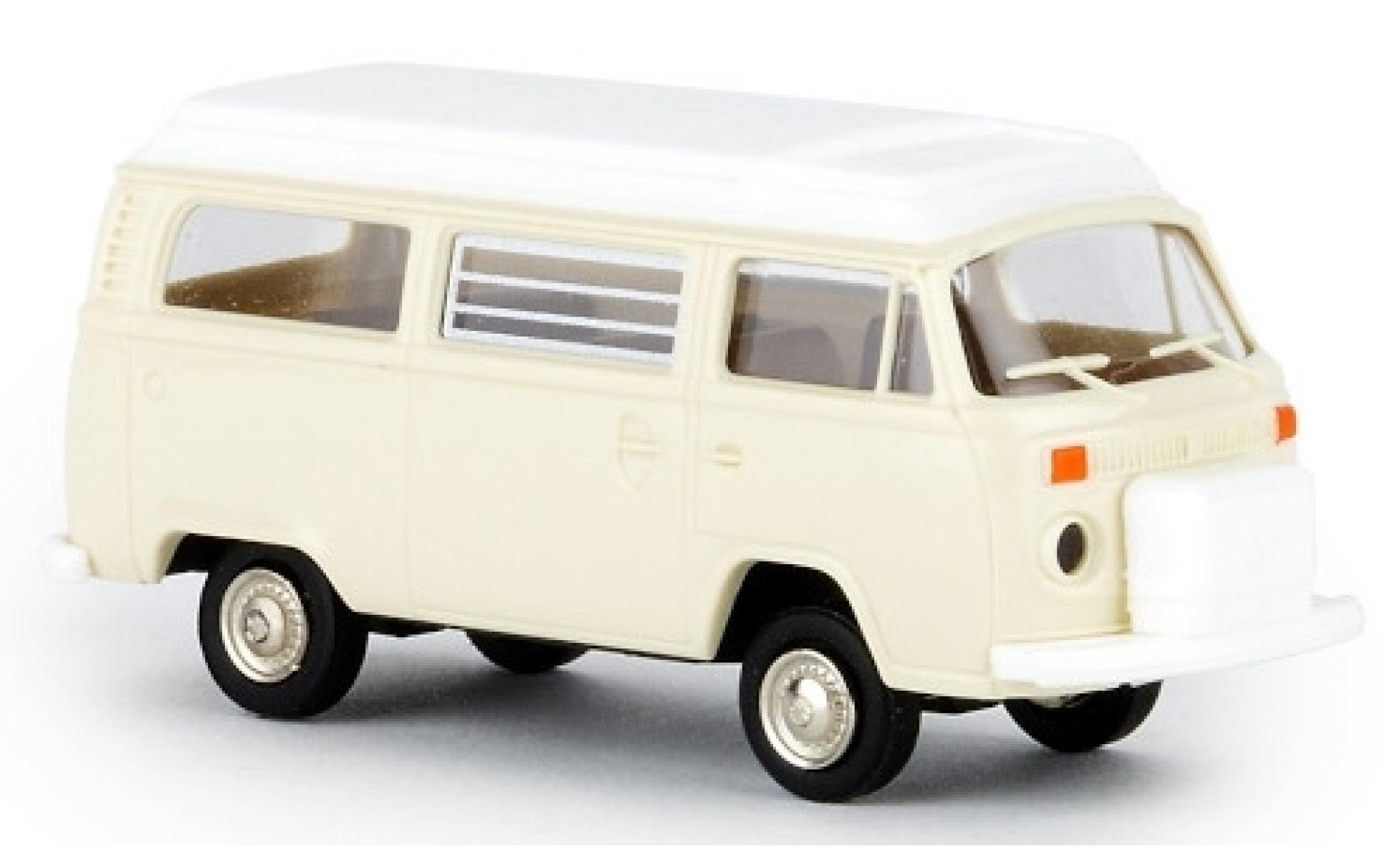 Volkswagen T2 1/87 Brekina Camper beige 1972 avec Aufstelldach modellino in miniatura