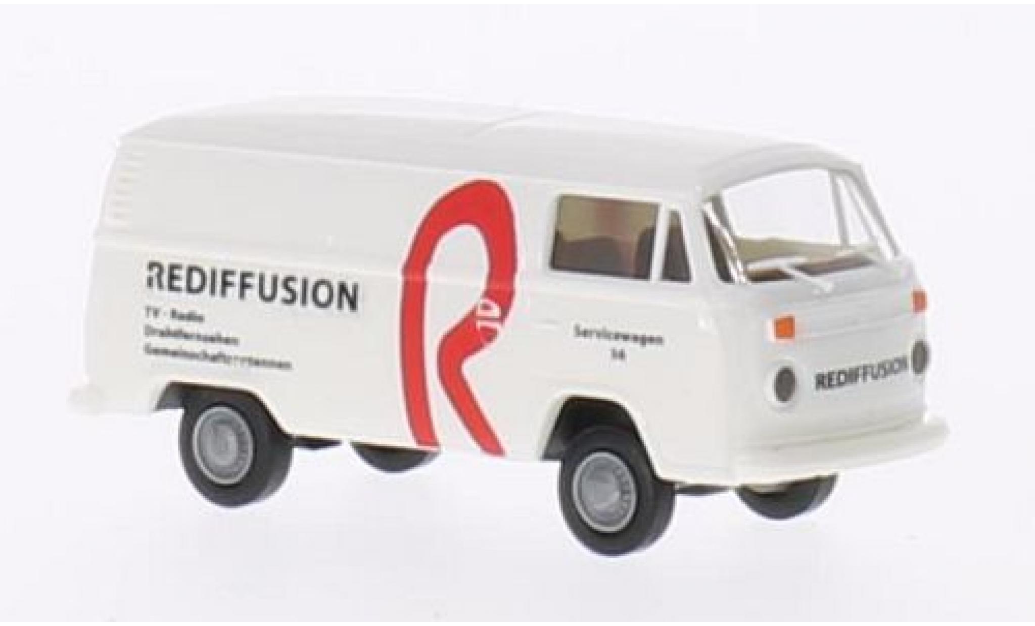 Volkswagen T2 1/87 Brekina Kasten Rediffusion (CH) modellino in miniatura