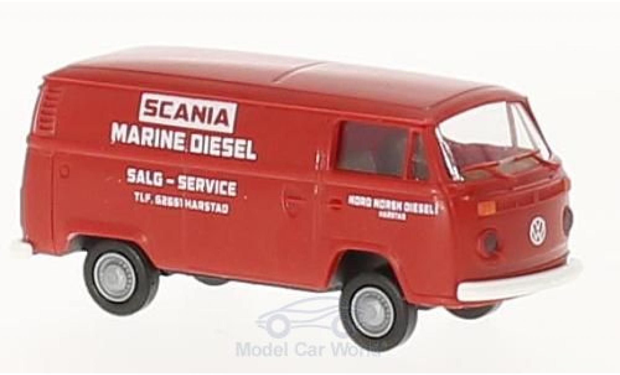 Volkswagen T2 A 1/87 Brekina Kasten Scania Service modellino in miniatura
