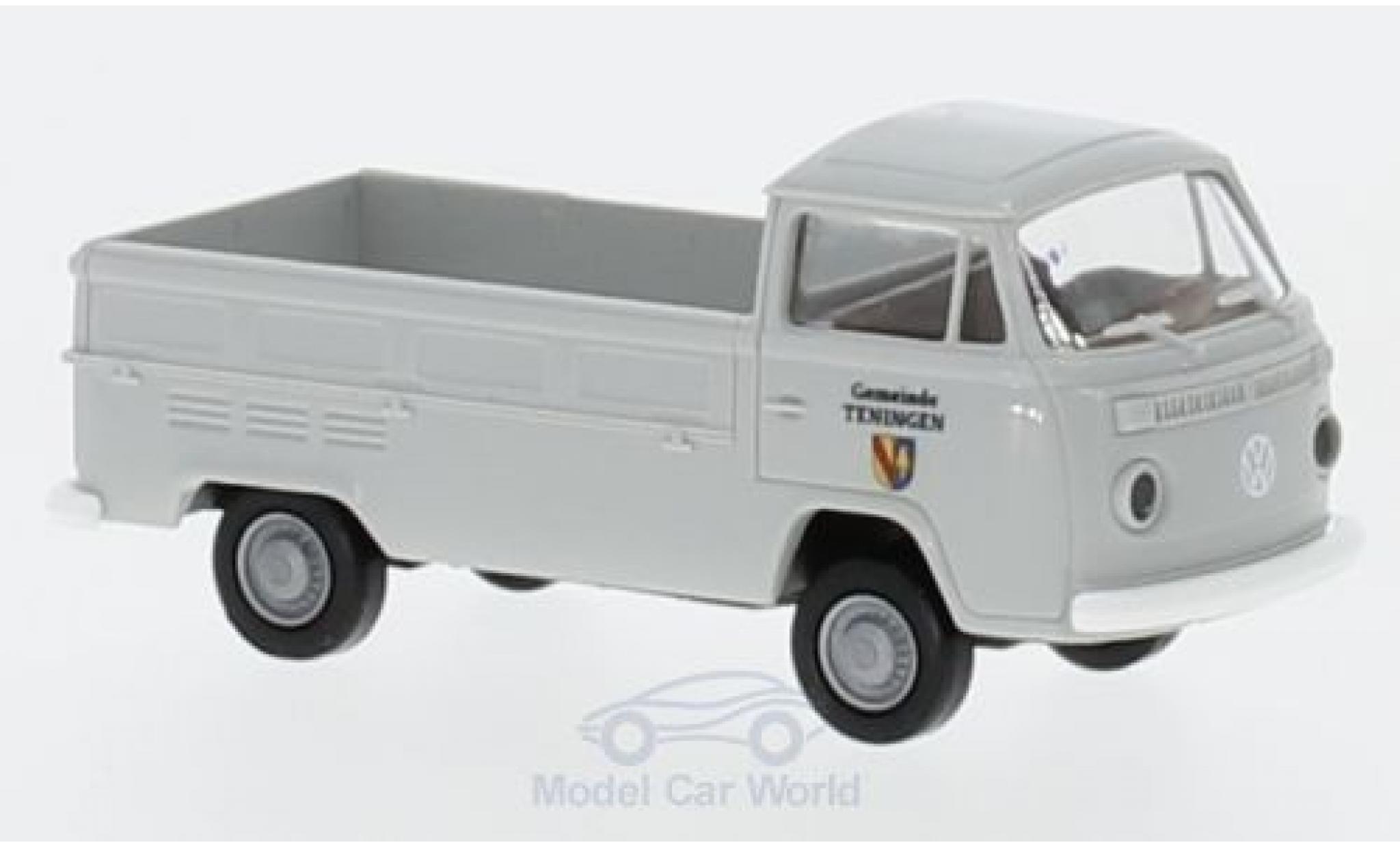 Volkswagen T2 A 1/87 Brekina Pritsche Gemeinde Teningen modellino in miniatura