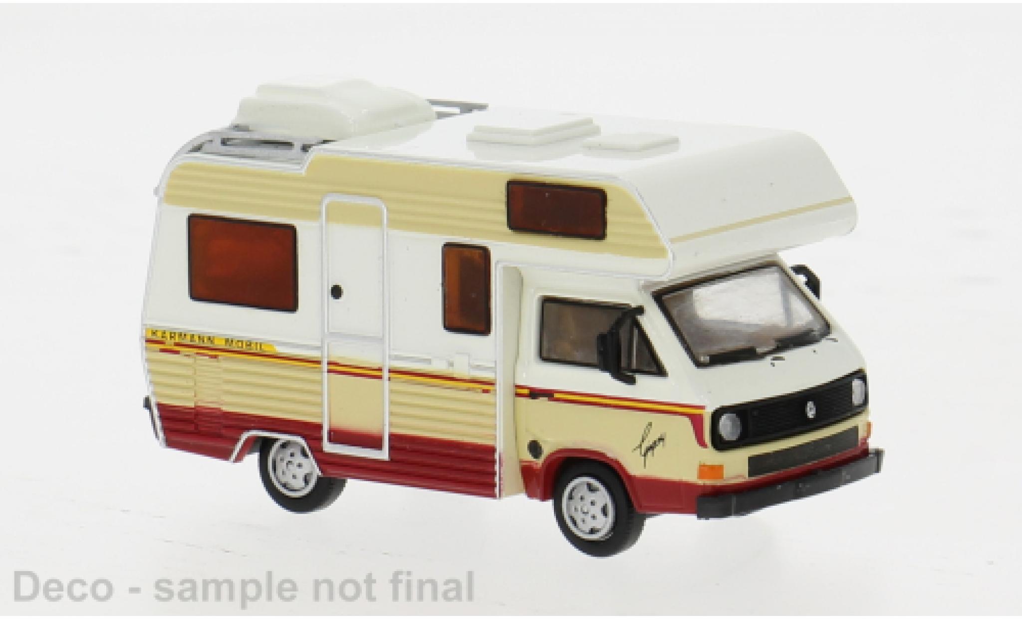 Volkswagen T3 1/87 Brekina Camper weiss/beige 1983 1:87 modellino in miniatura