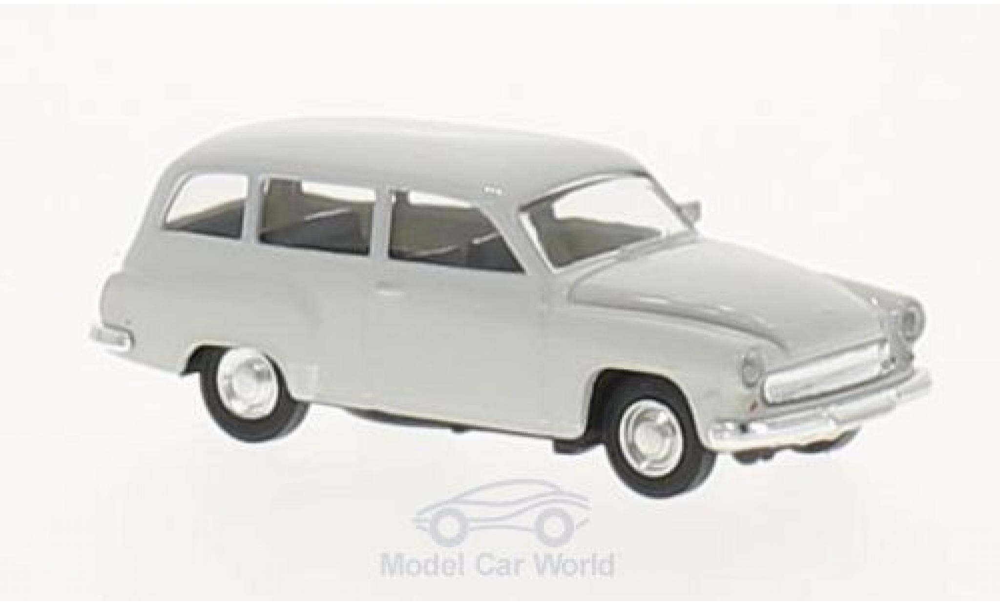 Wartburg 311 1/87 Brekina Kombi grigio modellino in miniatura