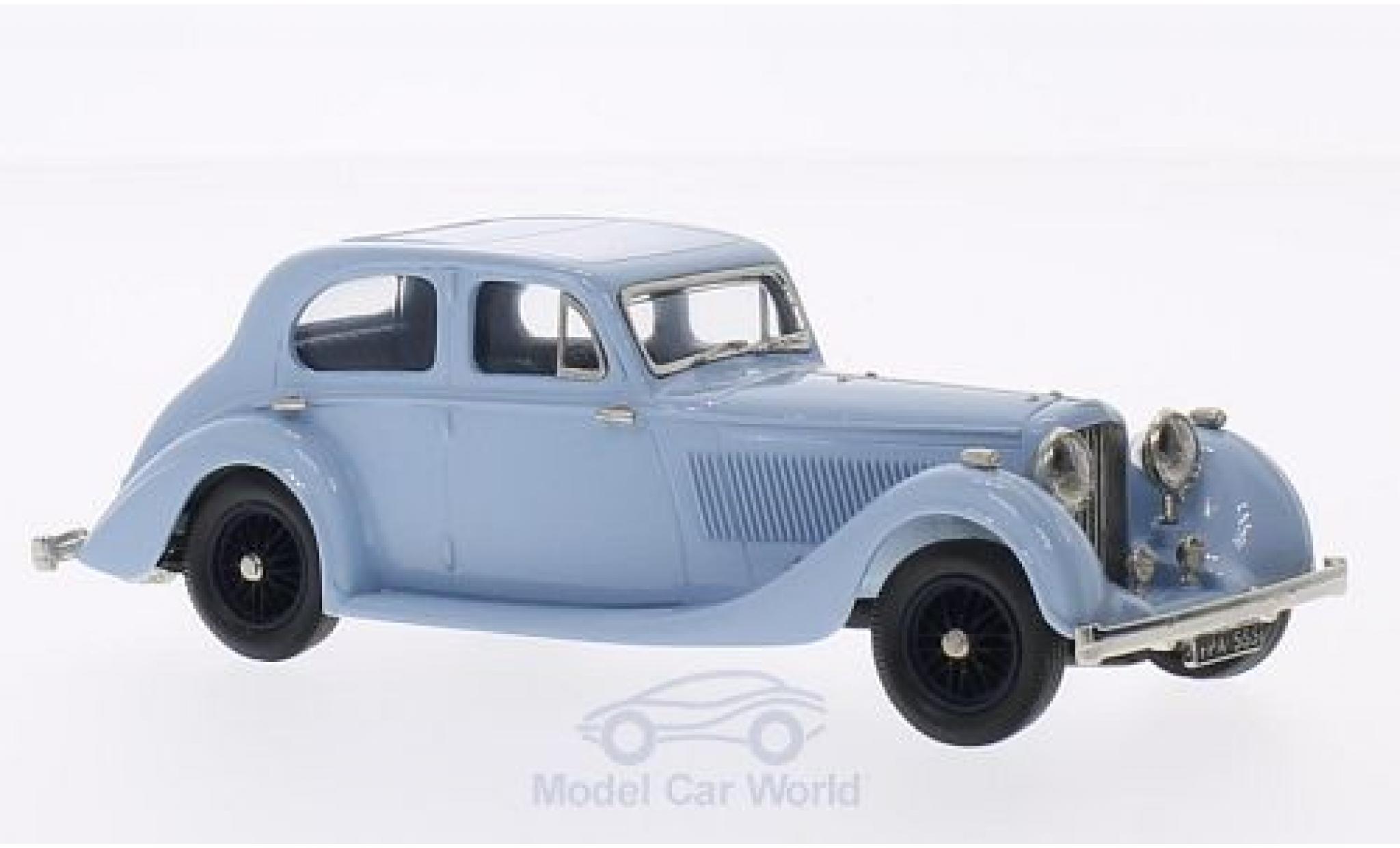 Bentley 4.5 1/43 Brooklin 4 1/4 Litre 4-door Barker blu 1936 modellino in miniatura