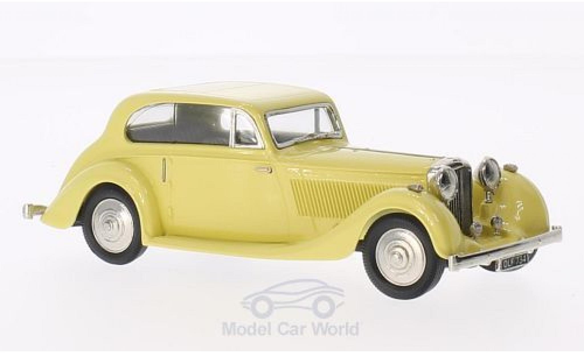 Bentley 4.5 1/43 Brooklin 4 1/4 Litre Barker giallo 1936 modellino in miniatura