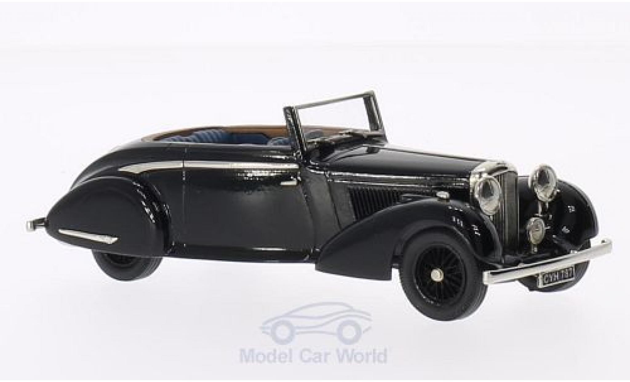 Bentley 4.5 1/43 Brooklin 4 1/4 Litre CHD H.J.Mulliner nero 1936 modellino in miniatura