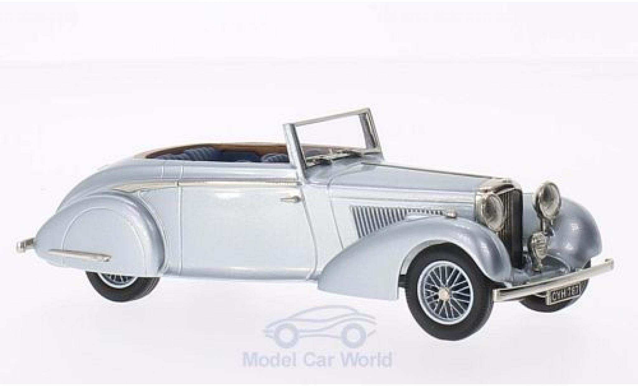 Bentley 4.5 1/43 Brooklin 4 1/4 Litre CHD H.J.Mulliner grigio 1936 modellino in miniatura