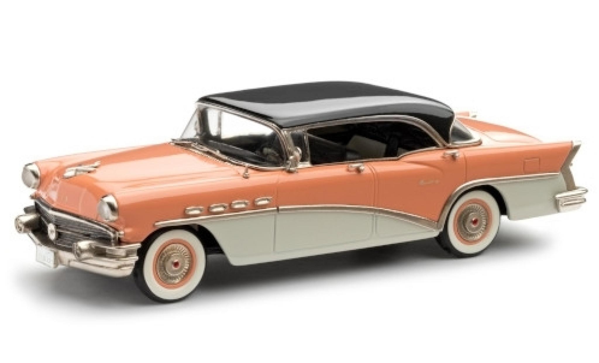 Buick Century 1/43 Brooklin 4-Door Hardtop rosa/bianco 1956 noir toit modellino in miniatura