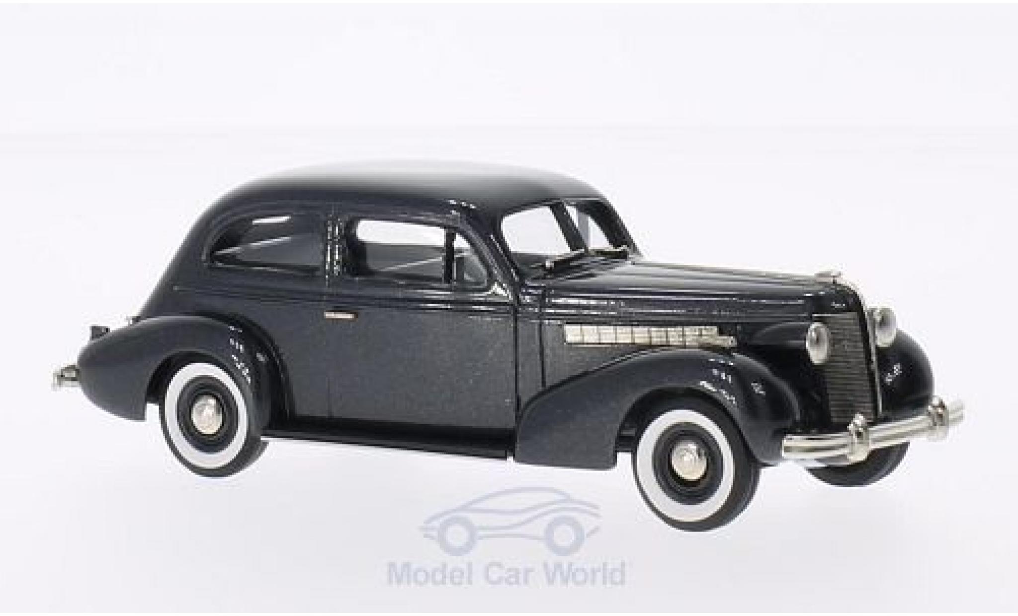 Buick Special 1/43 Brooklin 2-DR Plain Back 4-door Sedan M-44 metallico grigio 1937 modellino in miniatura