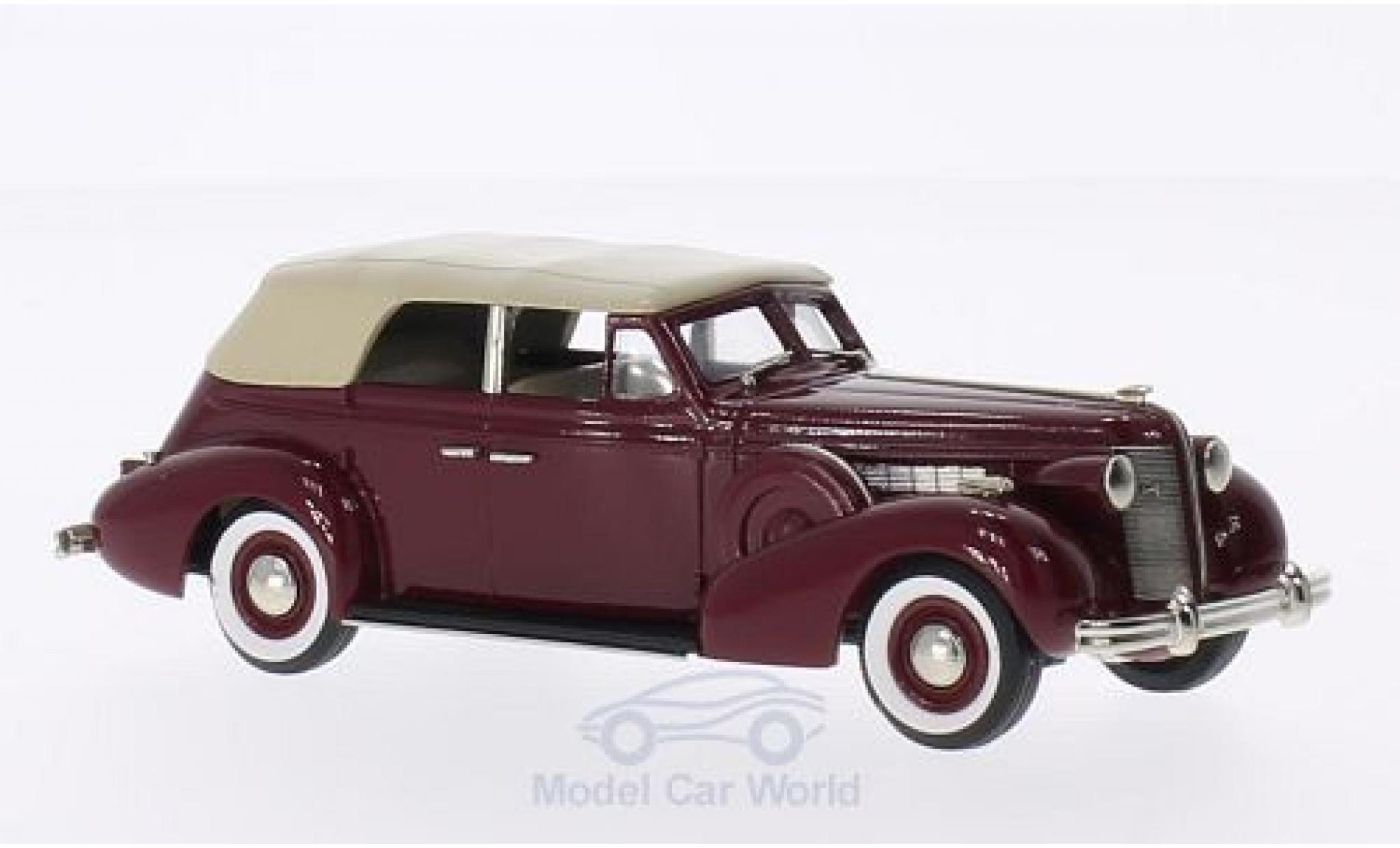 Buick Special 1/43 Brooklin 5-Passenger Convertibile Phaeton rosso/beige 1937 modellino in miniatura