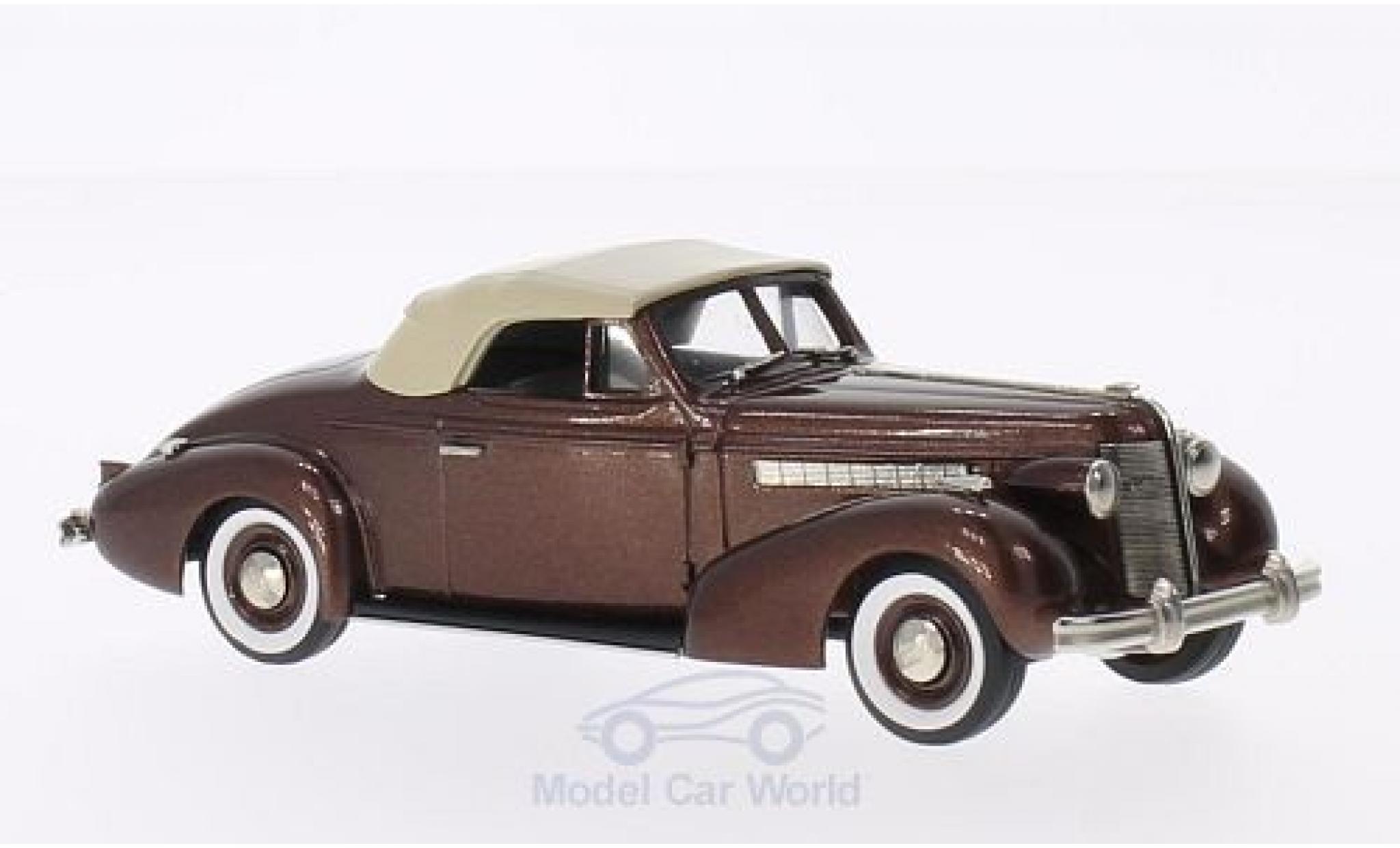 Buick Special 1/43 Brooklin Convertibile Coupe M46-C metallico marroneee/marroneee 1937 modellino in miniatura