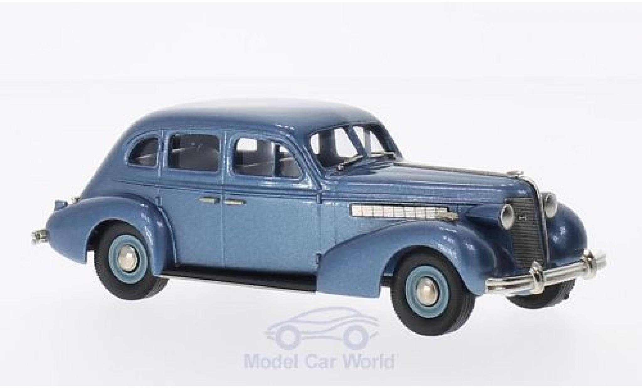 Buick Special 1/43 Brooklin Plain Back 4-door Sedan M-47 metallico blu 1937 modellino in miniatura