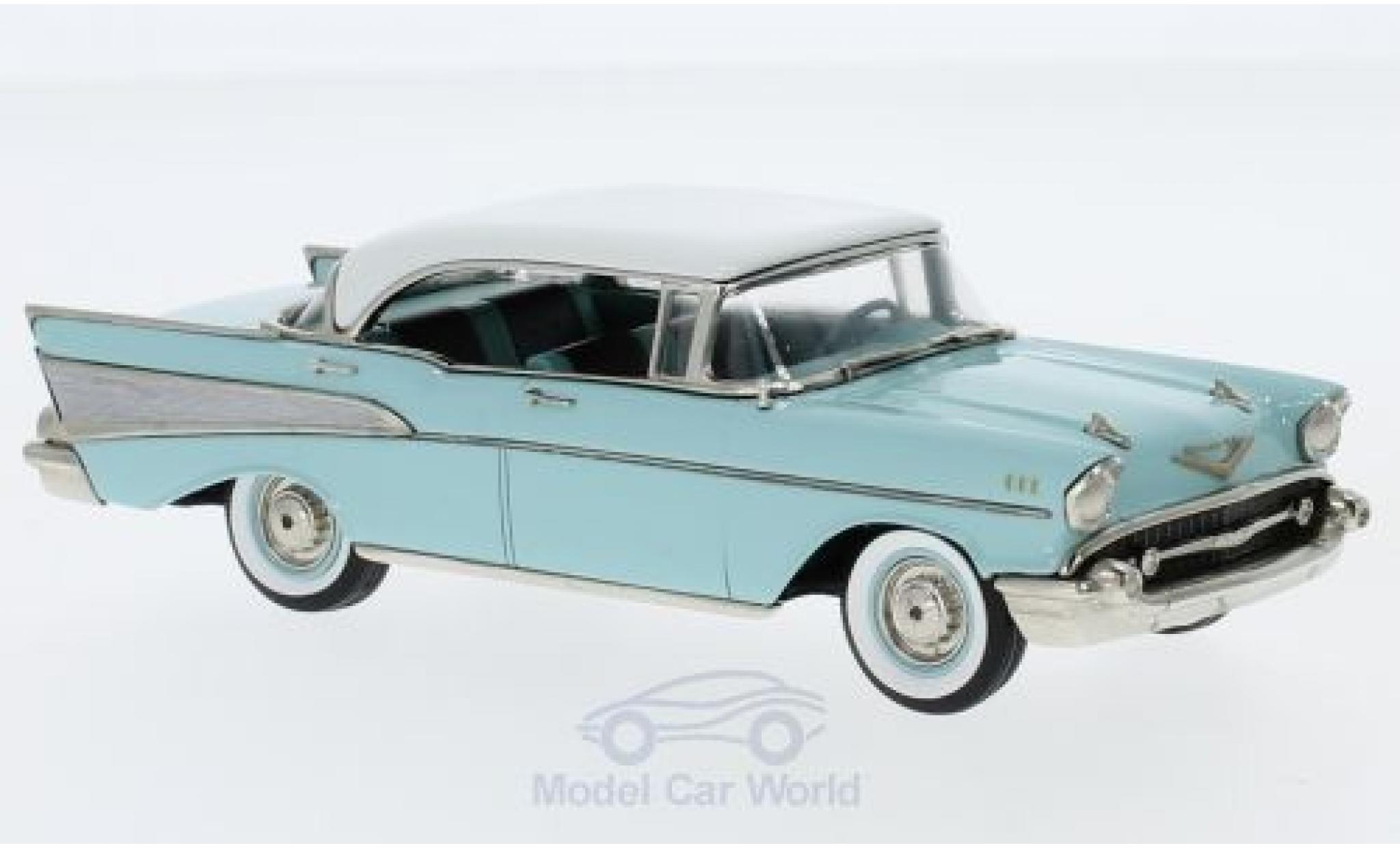 Chevrolet Bel Air 1/43 Brooklin 4-Door HardTop türkis/bianco 1957 modellino in miniatura