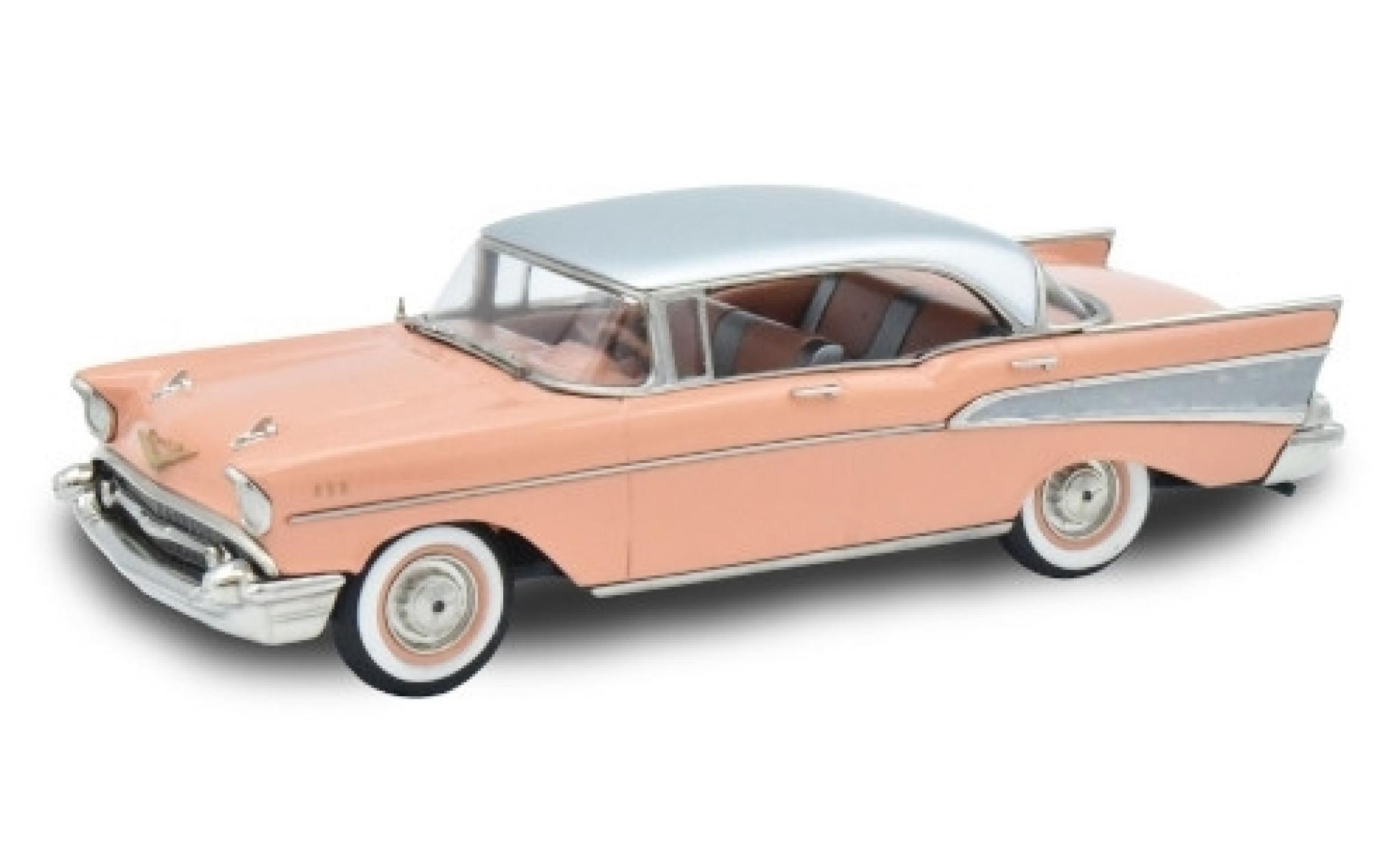 Chevrolet Bel Air 1/43 Brooklin Four-Door Hardtop rosa/grigio 1957 modellino in miniatura