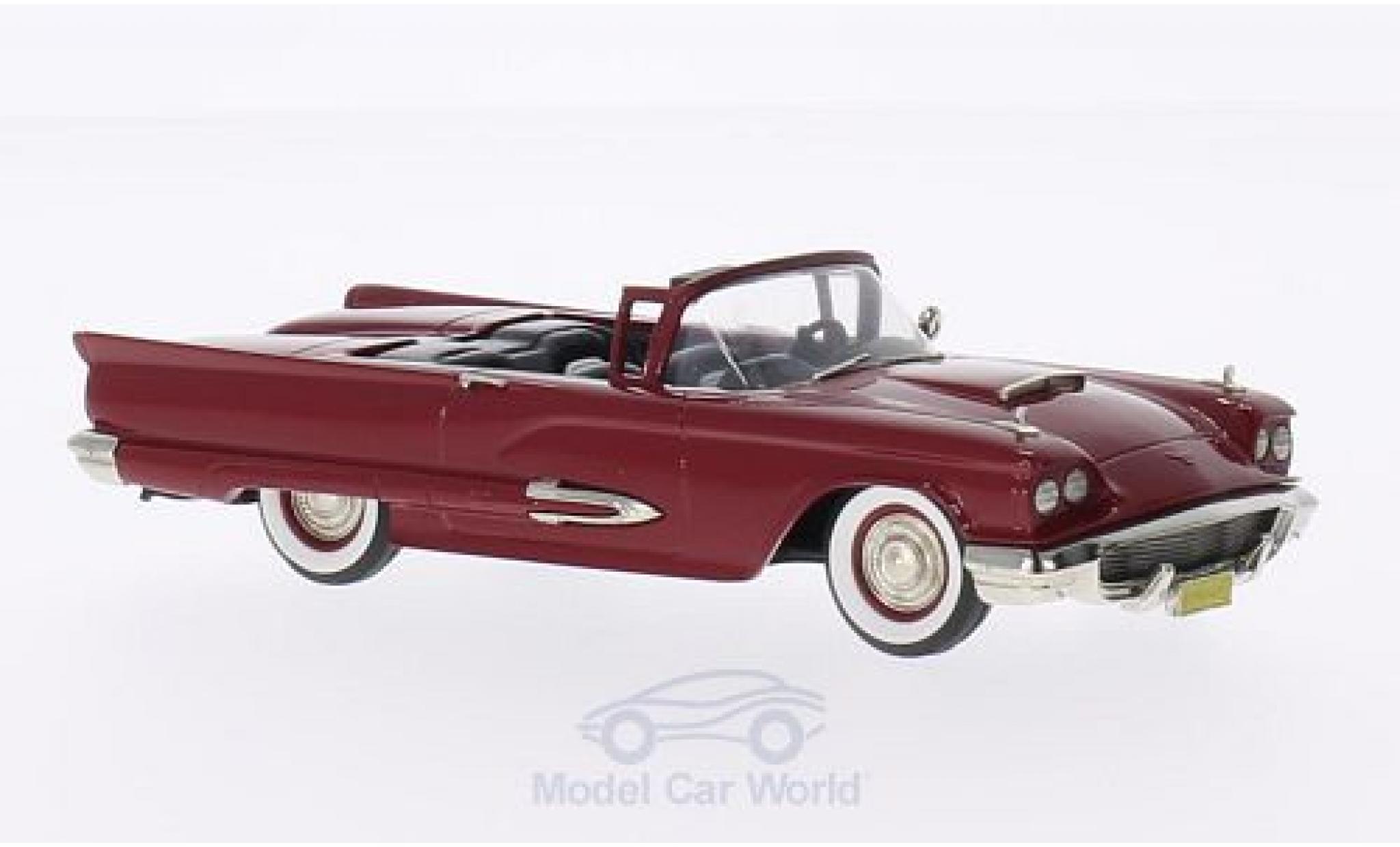 Ford Thunderbird 1/43 Brooklin Convertibile rosso 1959 modellino in miniatura