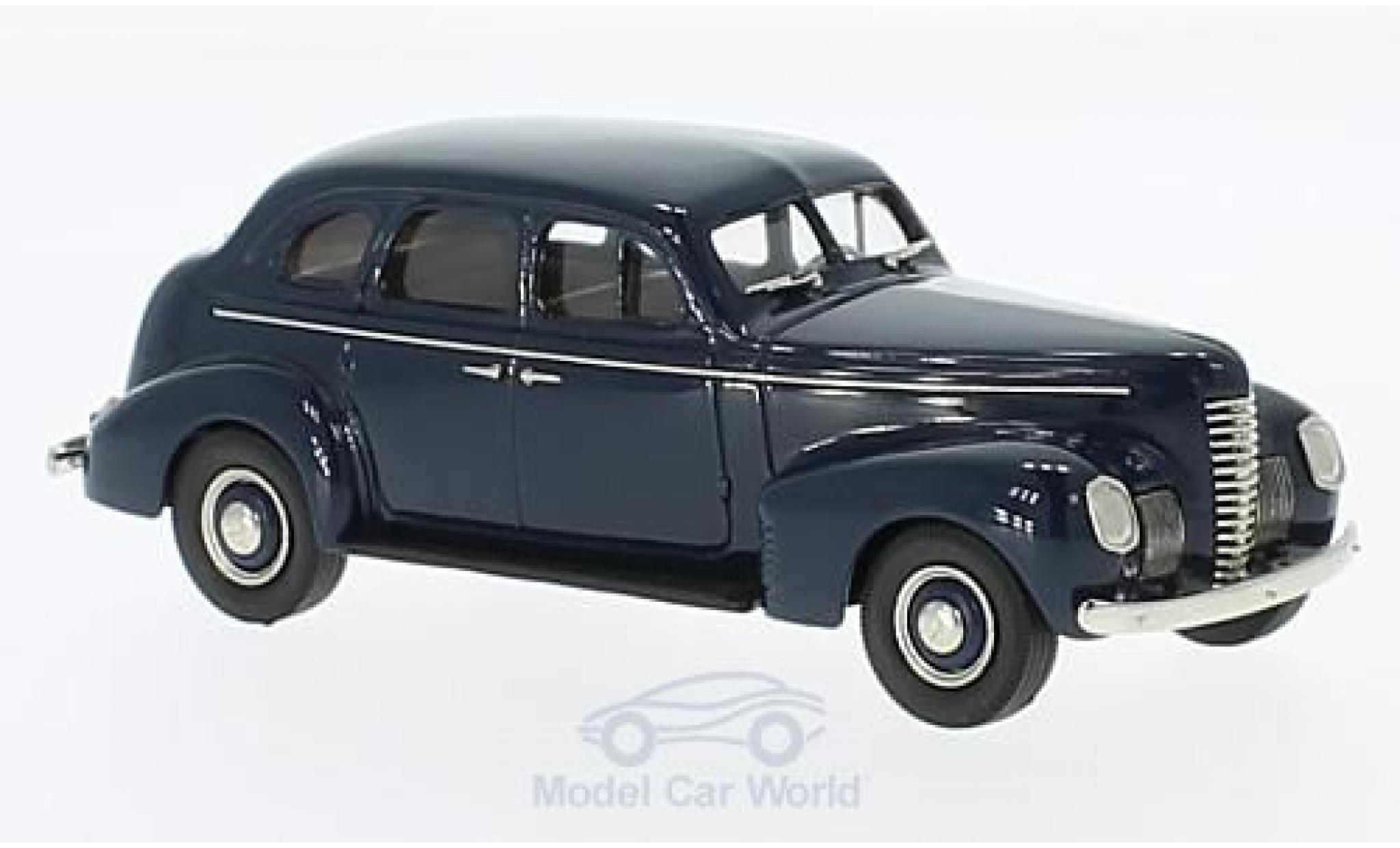 Nash Ambassador 1/43 Brooklin Eight 4-Door Sedan blu 1939 modellino in miniatura