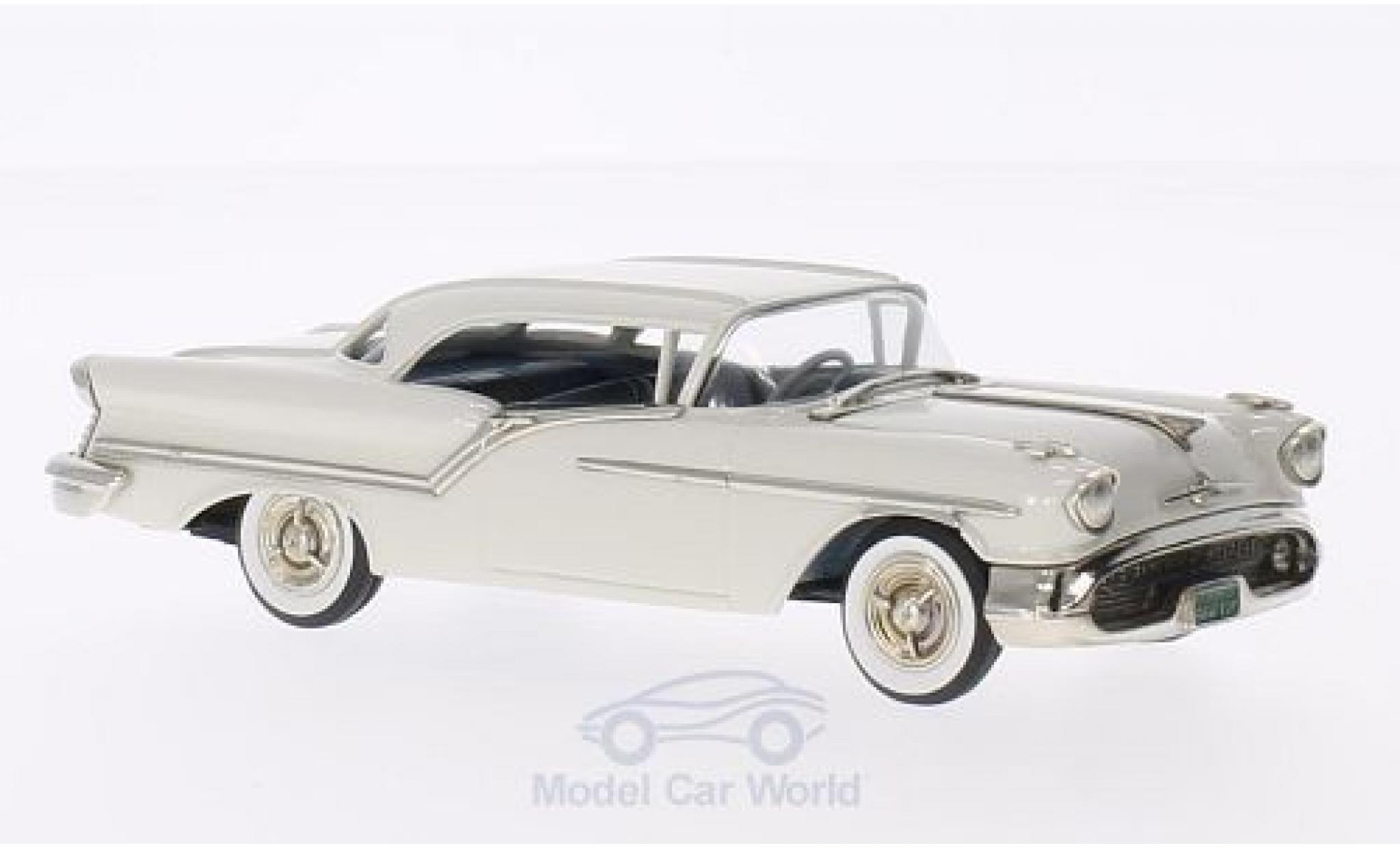 Oldsmobile Super 88 1/43 Brooklin 2-door Holiday bianco 1957 modellino in miniatura