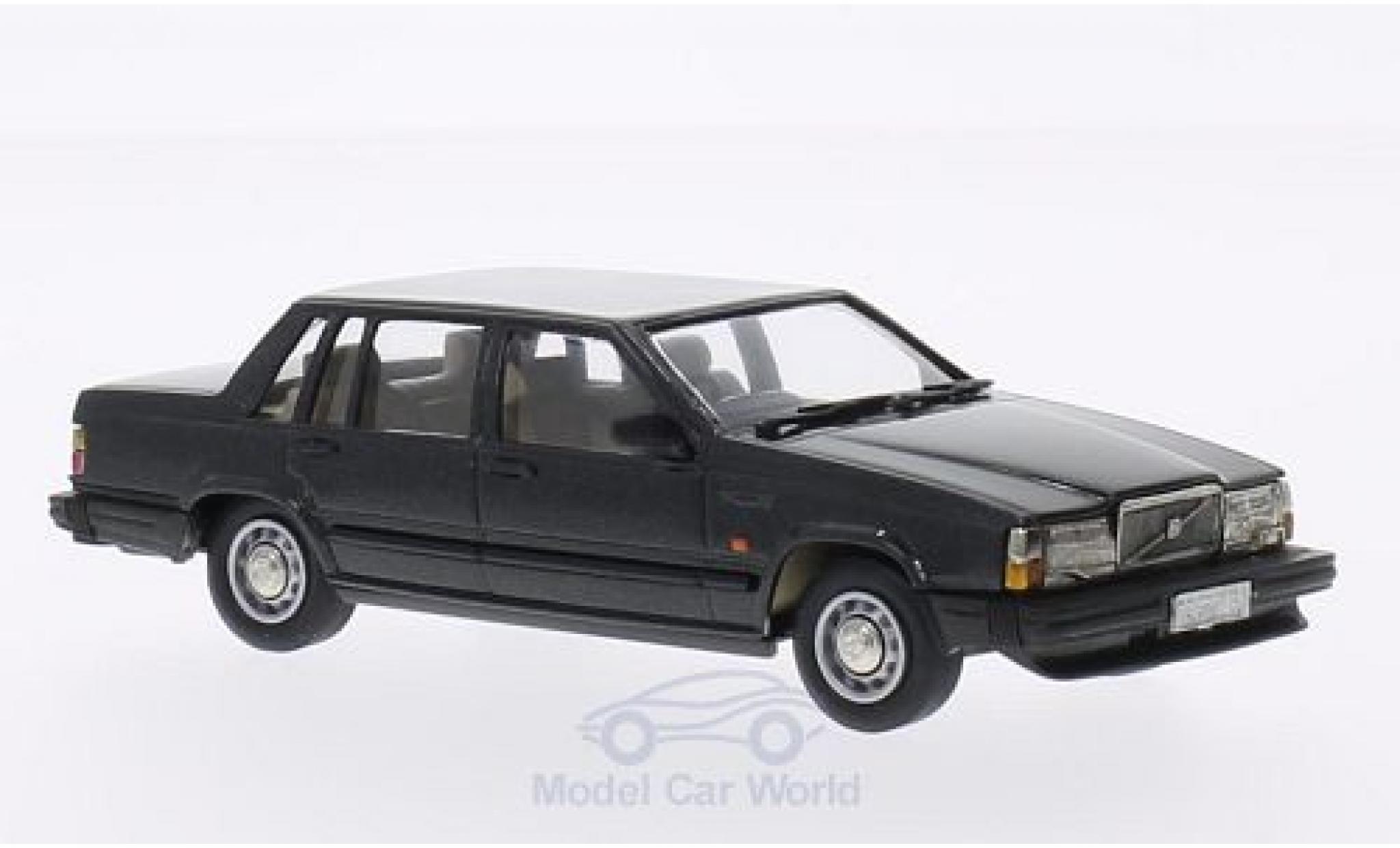 Volvo 740 1/43 Brooklin GL metallico grigio 1987 modellino in miniatura