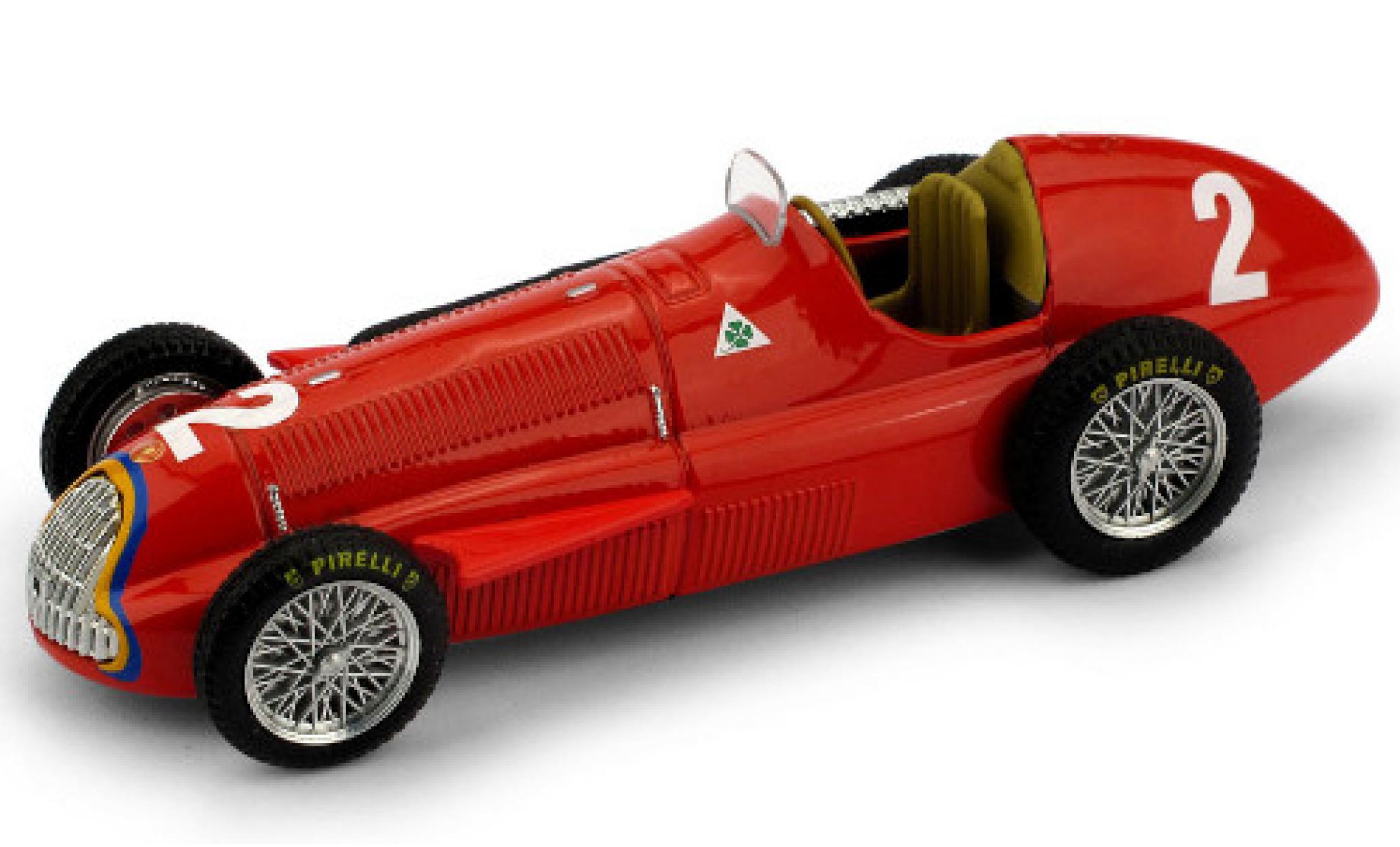 Alfa Romeo 159 1/43 Brumm No.2 Formel 1 GP Belgien 1951 J.M.Fangio modellino in miniatura