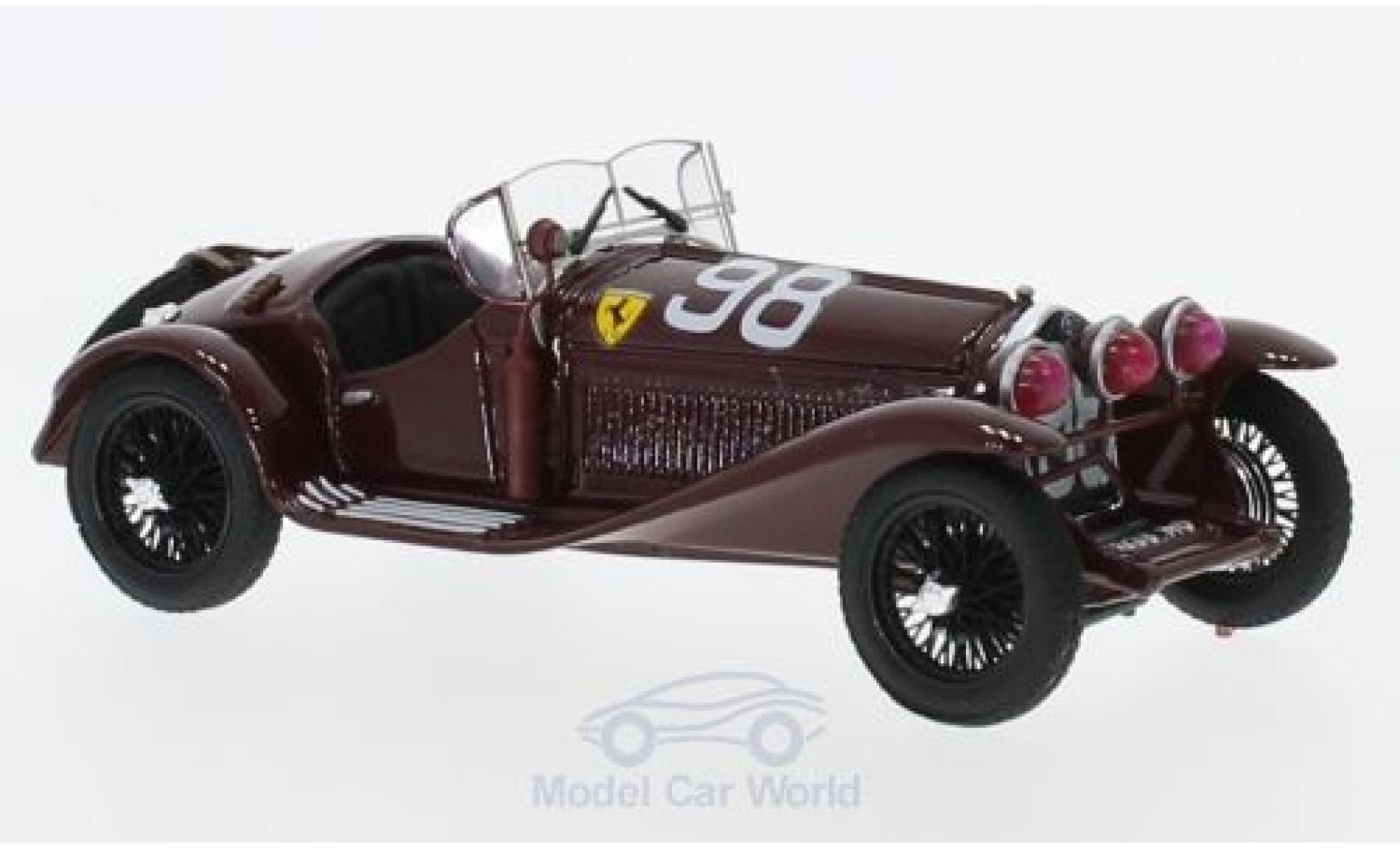 Alfa Romeo 2300 1/43 Brumm RHD No.98 Scuderia Ferrari Mille Miglia 1933 T.Nuvolari/D.Compagnoni modellino in miniatura