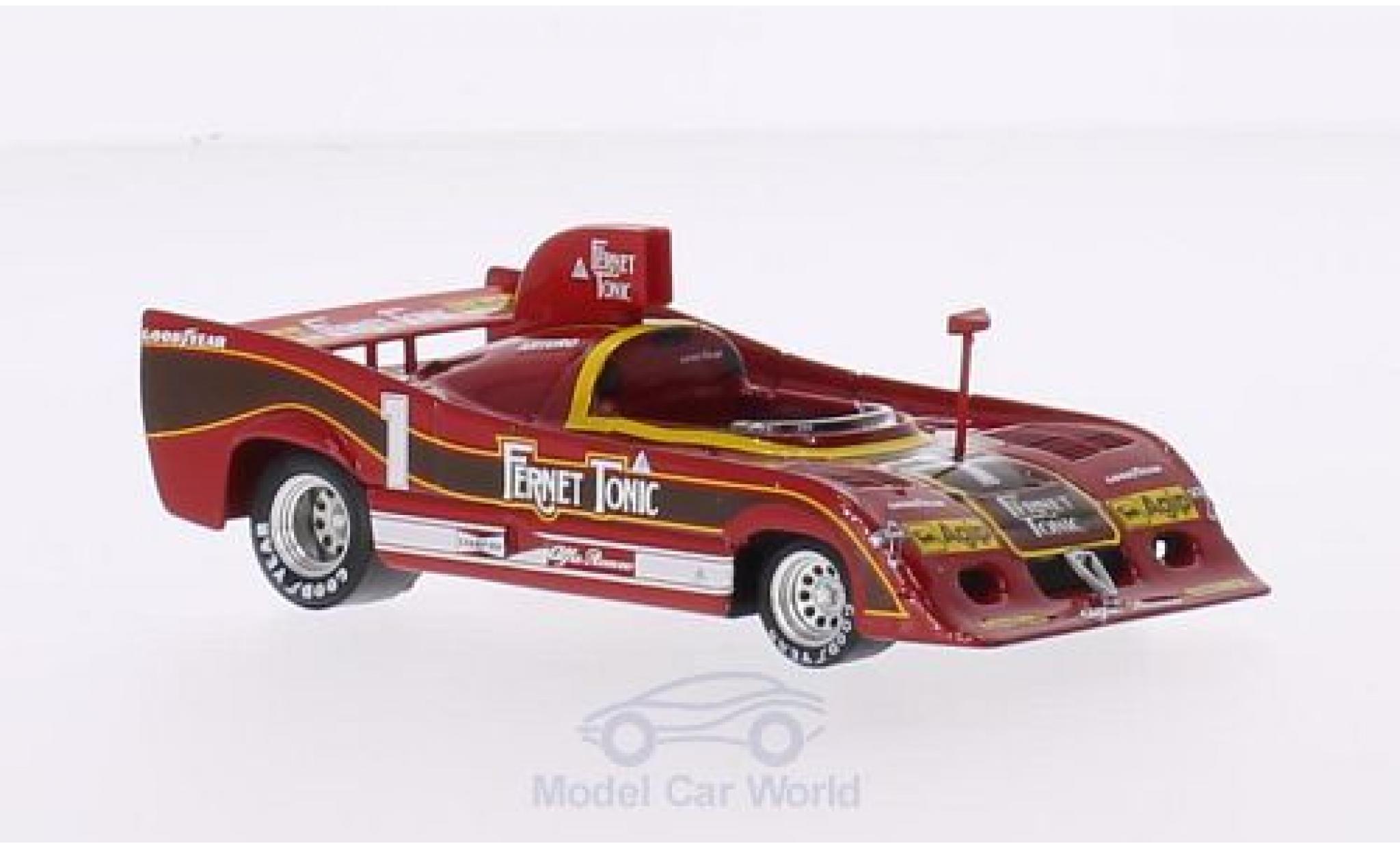 Alfa Romeo 33 1/43 Brumm SC 12 No.1 Targa Florio 1977 A.Merzario modellino in miniatura