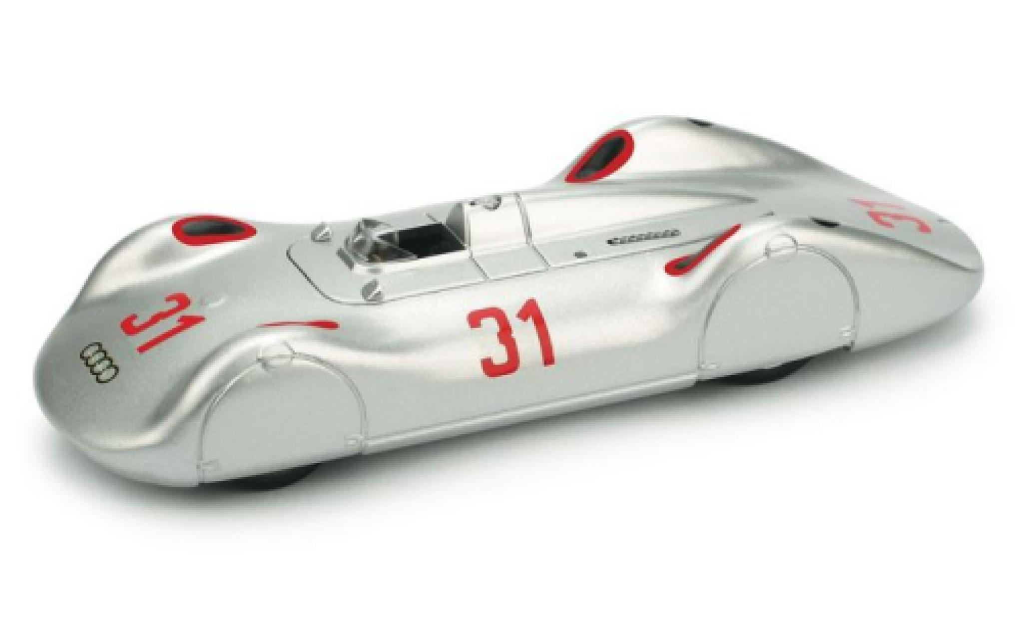 Auto Union Typ C 1/43 Brumm Stromlinie No.31 Avus 1937 B.Rosemeyer modellino in miniatura