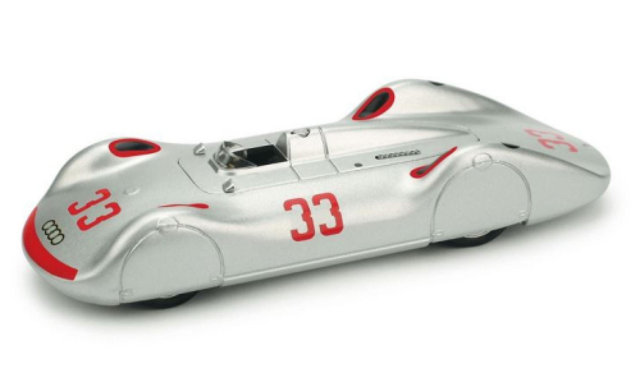 Auto Union Typ C 1/43 Brumm Stromlinie No.33 Avus 1937 L.Fagioli modellino in miniatura
