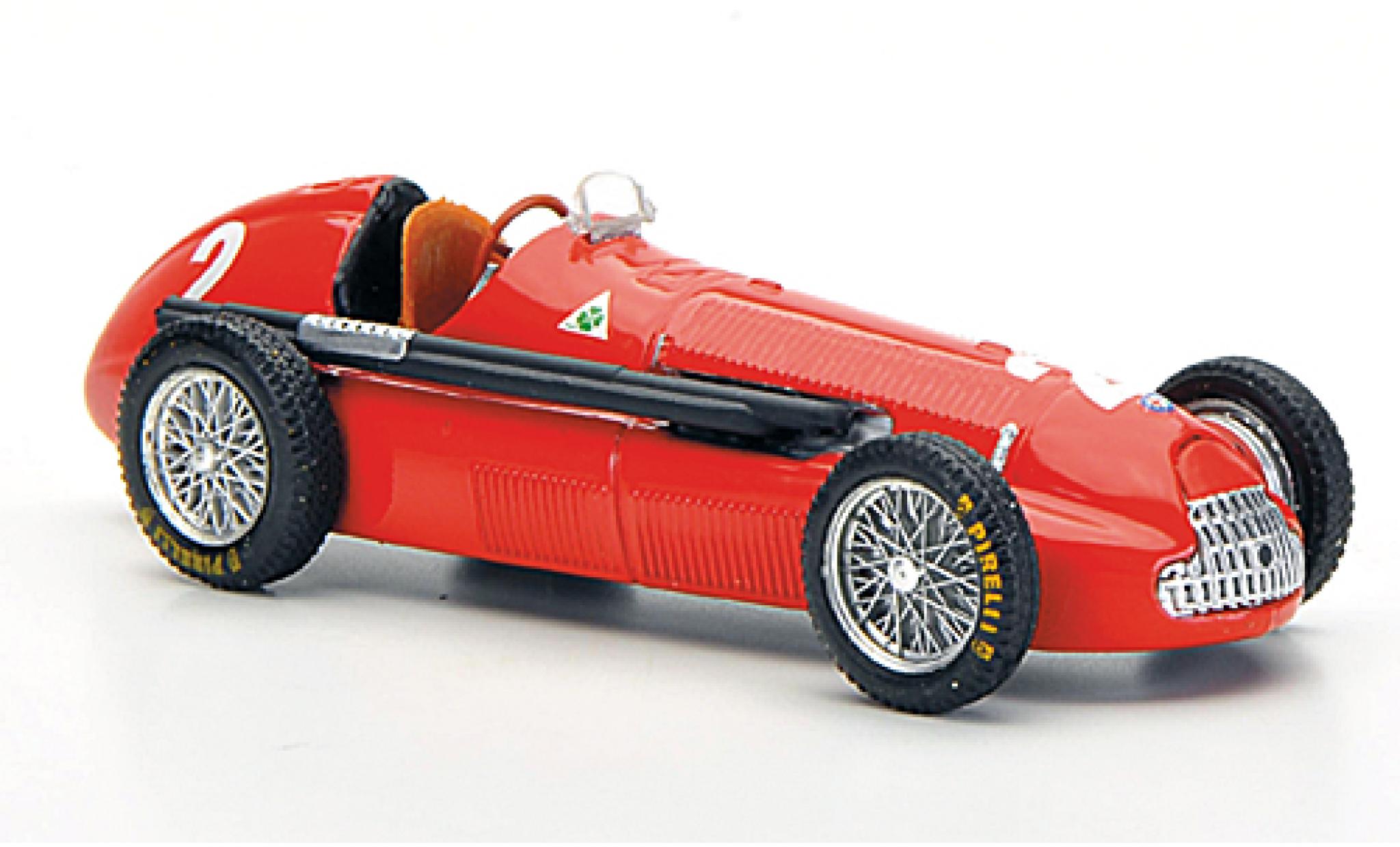 Alfa Romeo 158 1/43 Brumm No.2 formule 1 GP Grande-Bretagne 1950 modellino in miniatura